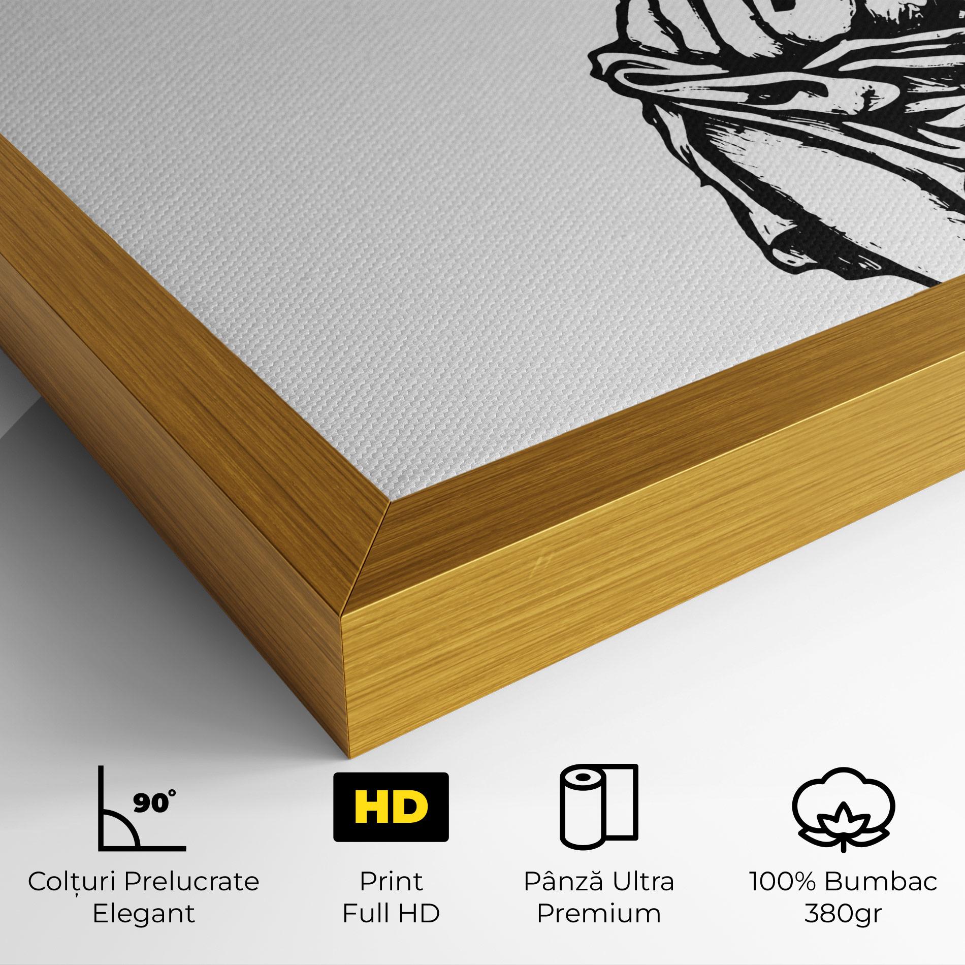 Tablou Canvas Jesus Black Line mockup 4