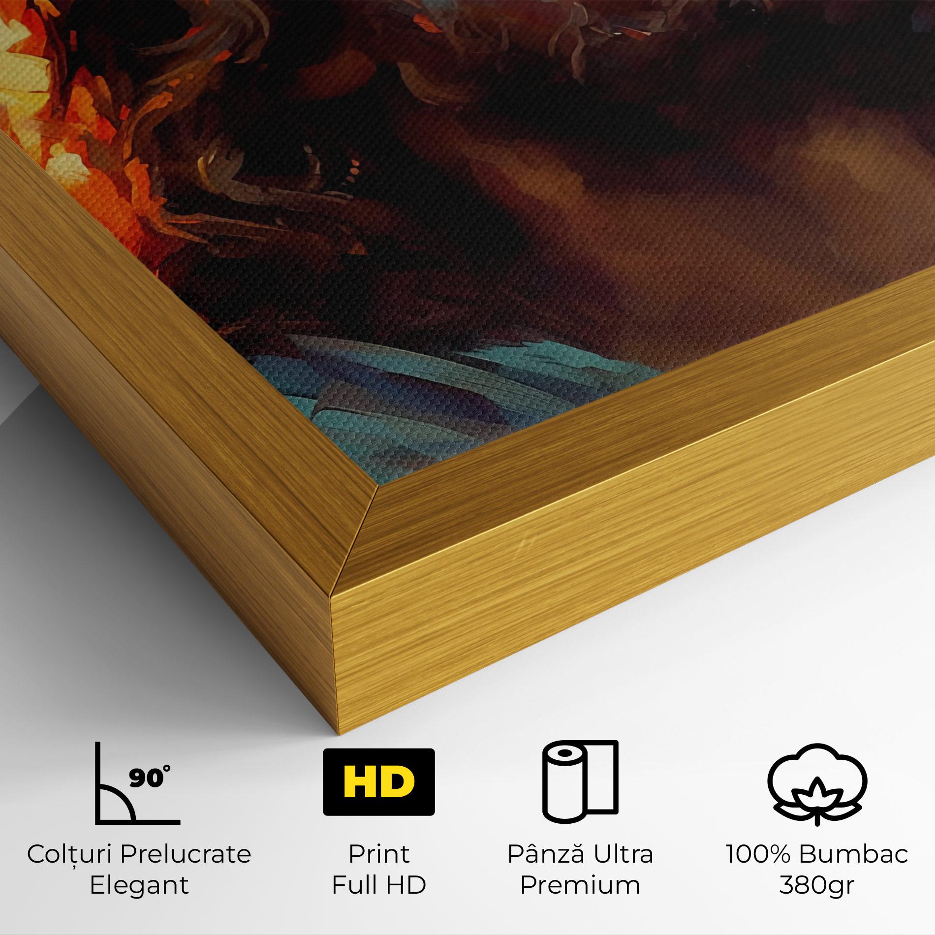 Tablou Canvas Jesus Crown Light mockup 4