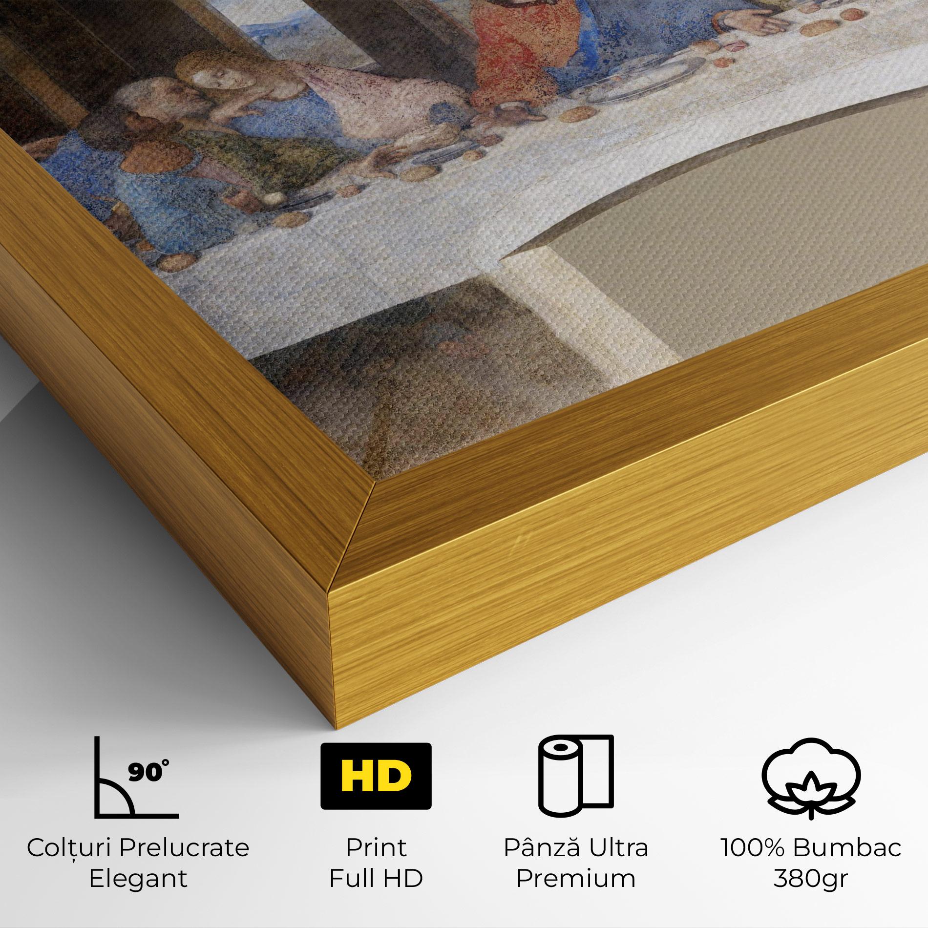 Tablou Canvas Jesus Eating mockup 4