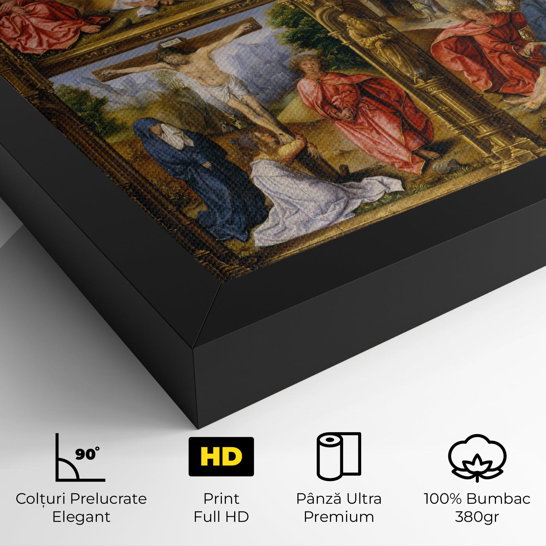 Tablou Canvas Gold Window View mockup 4