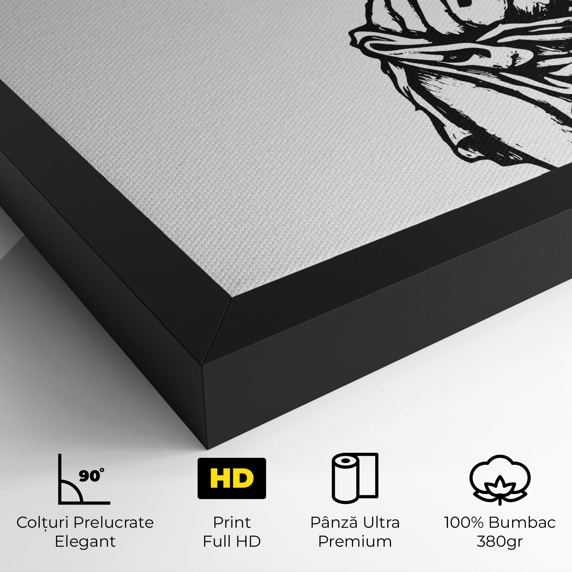 Tablou Canvas Jesus Black Line mockup 4