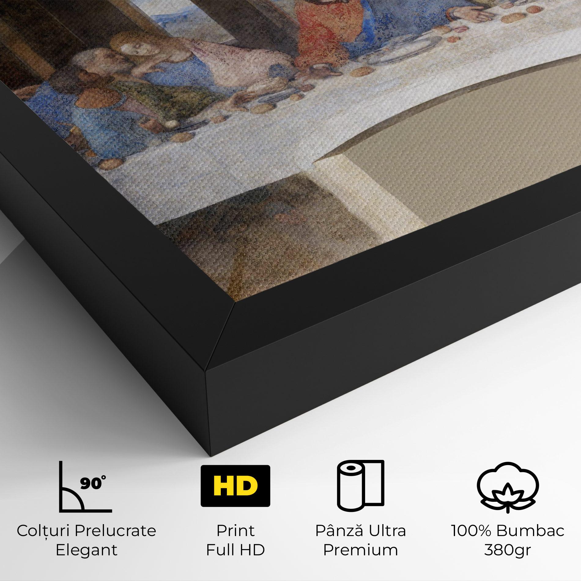 Tablou Canvas Jesus Eating mockup 4