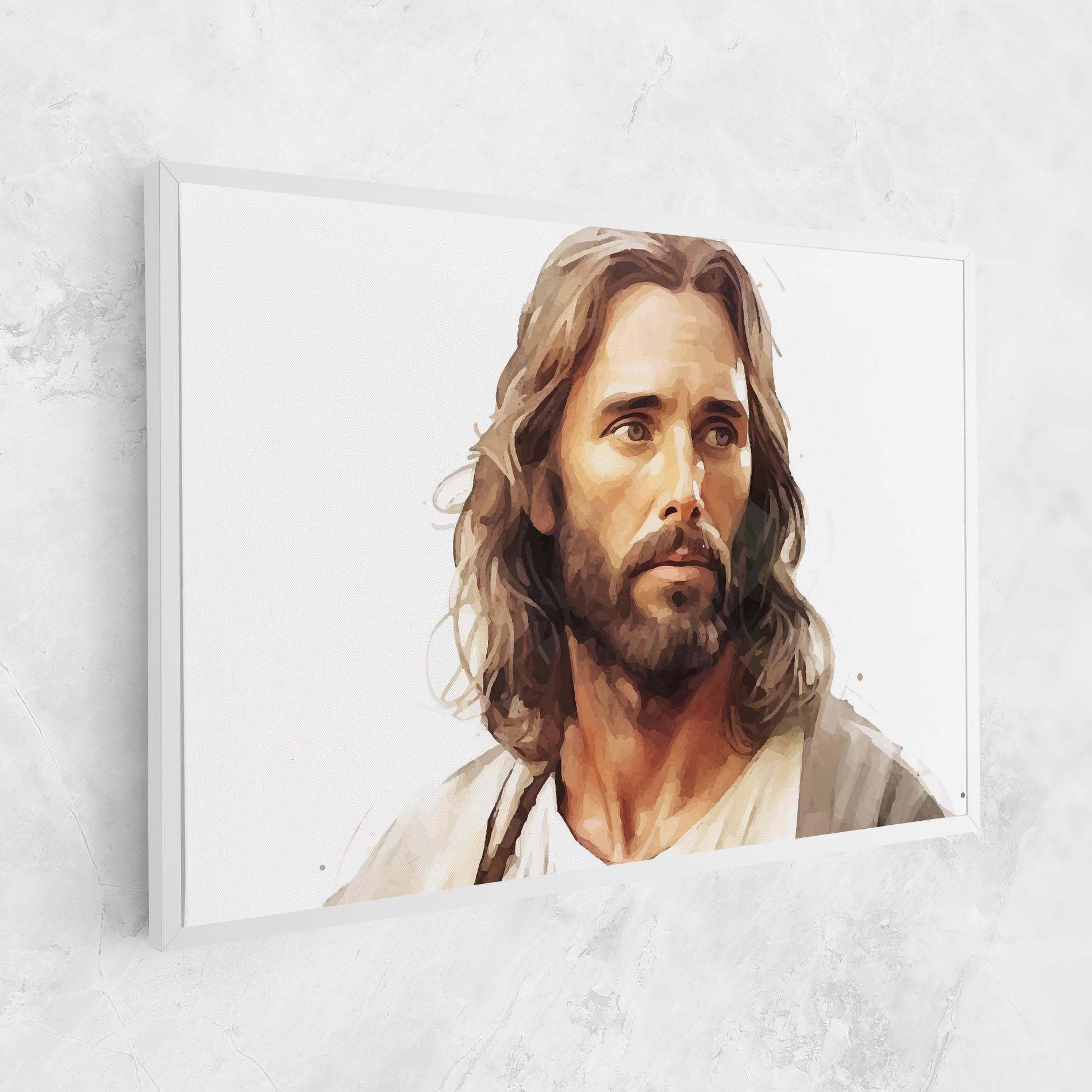 Tablou Canvas Jesus Long Hair mockup 1