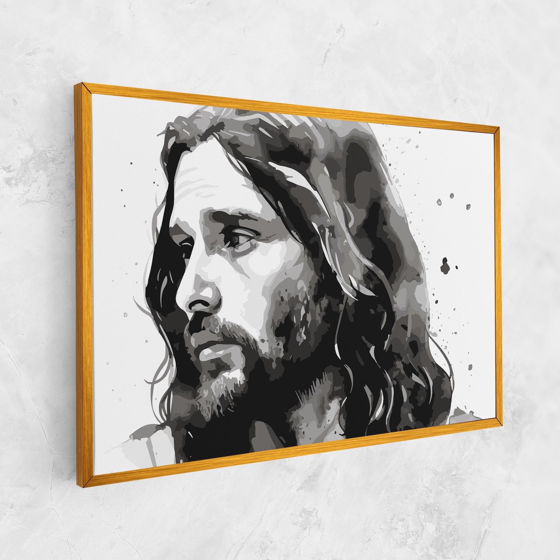 Tablou Canvas Jesus Watercolor mockup 1