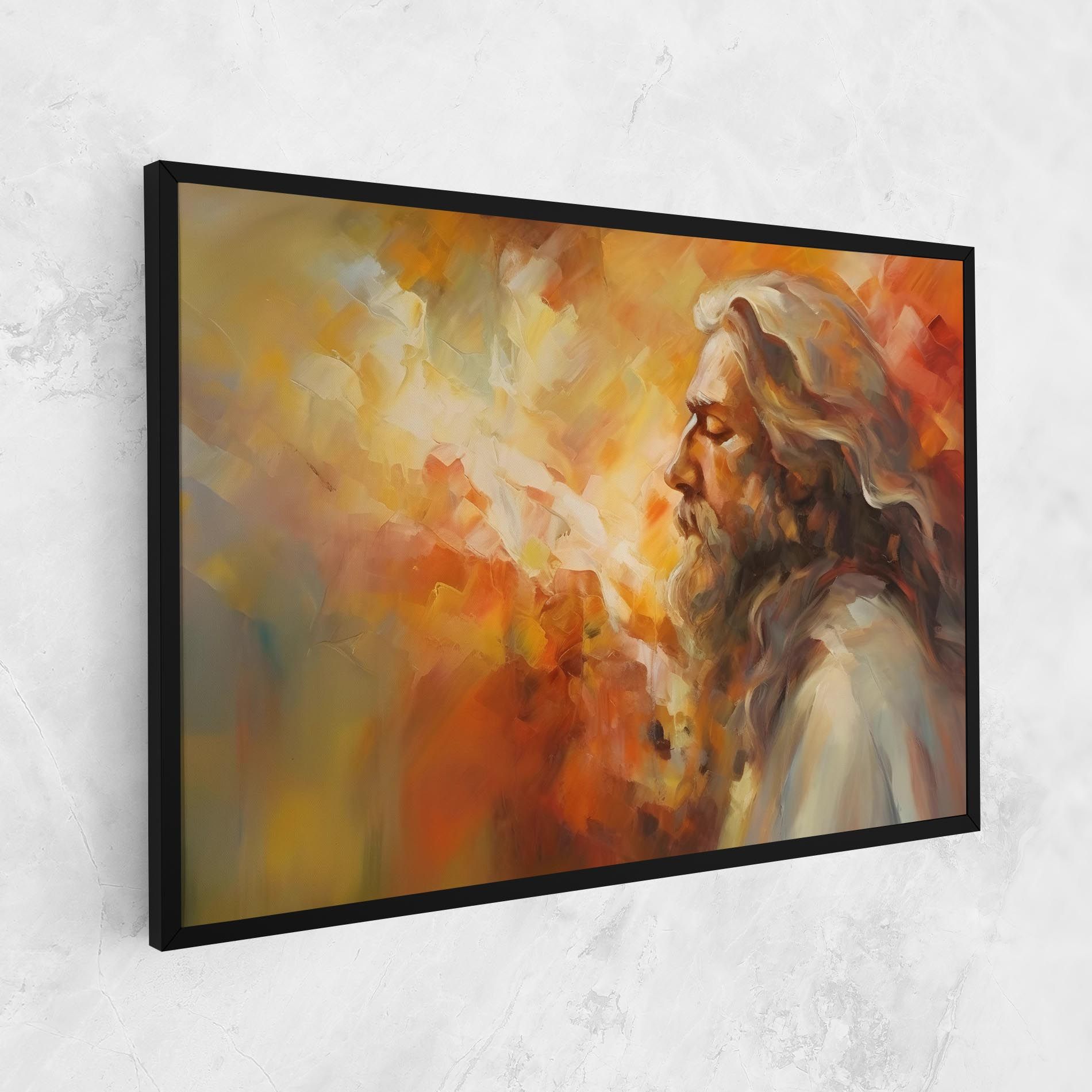 Christ Oil Painting mockup 1