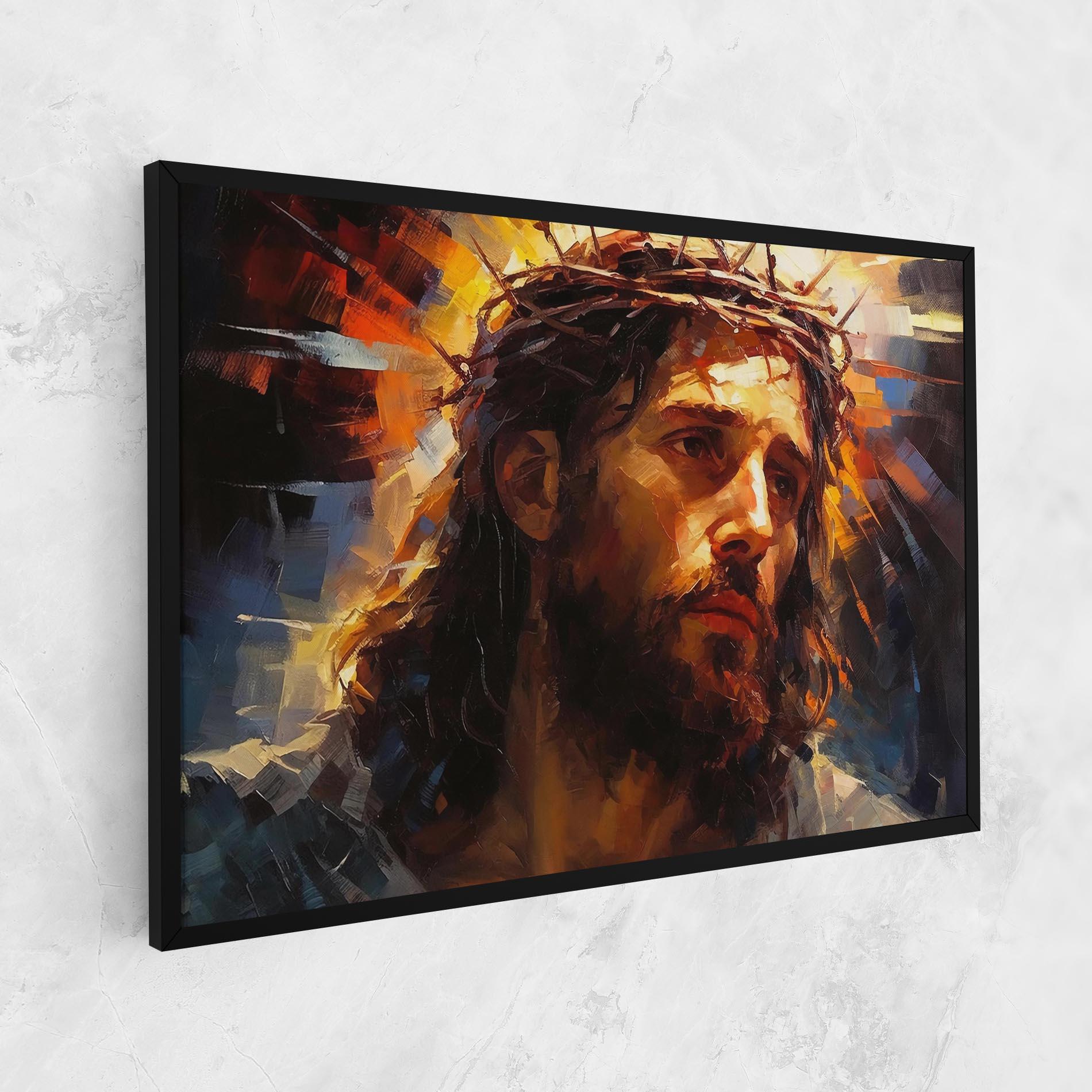 Tablou Canvas Jesus Crown mockup 1