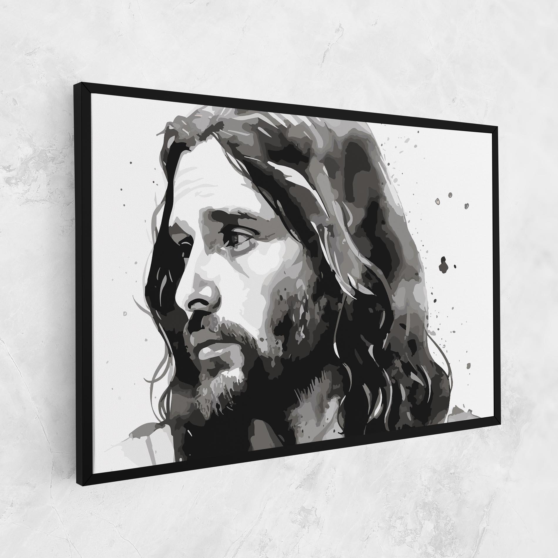 Tablou Canvas Jesus Watercolor mockup 1