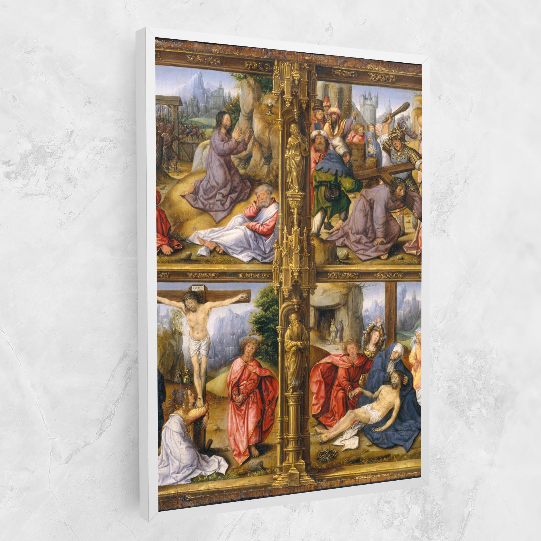 Tablou Canvas Gold Window View mockup 1