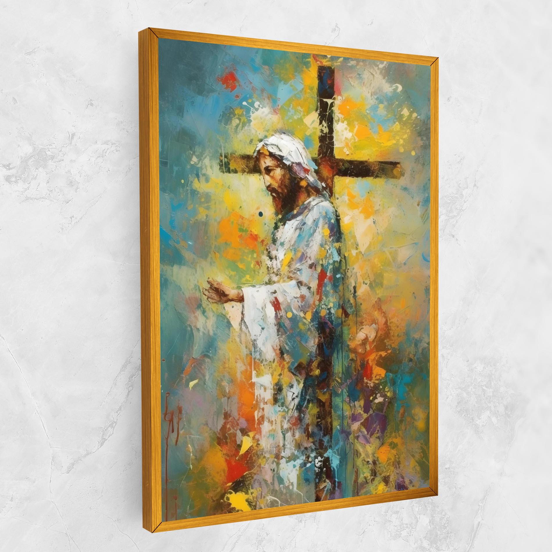 Tablou Canvas Christ Art Painting mockup 1