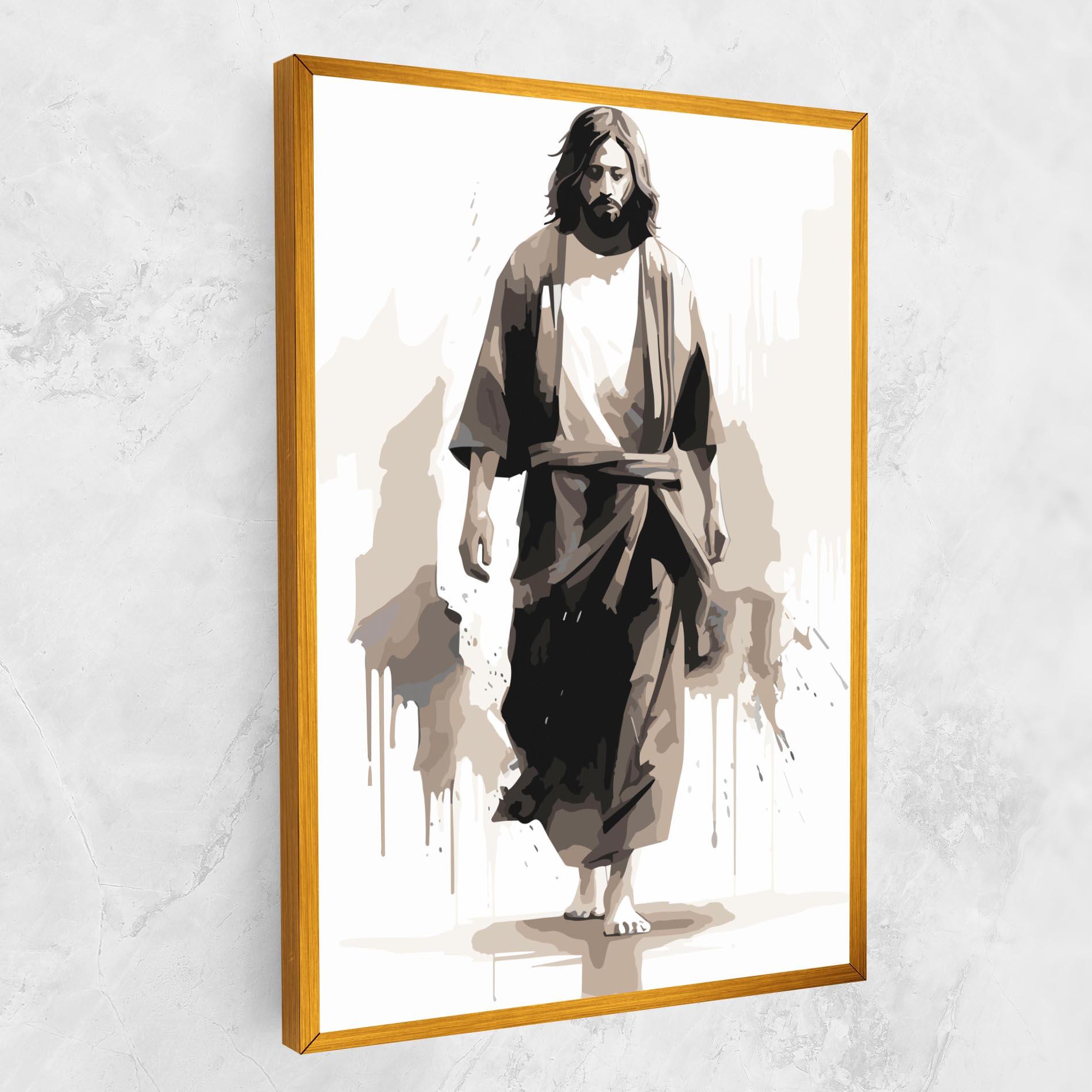 Tablou Canvas Cream Art Jesus mockup 1