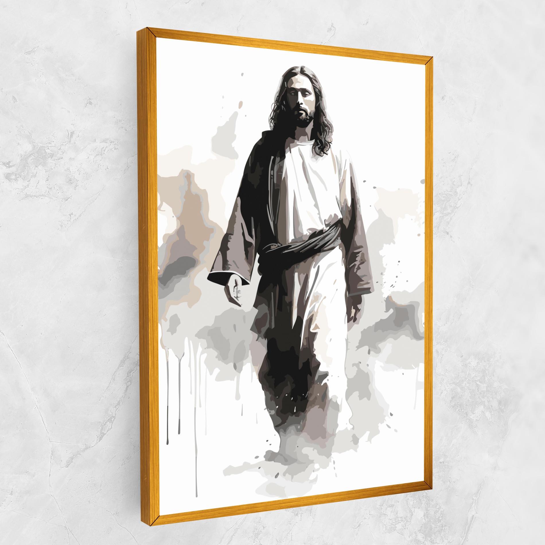Tablou Canvas Watercolor Jesus mockup 1