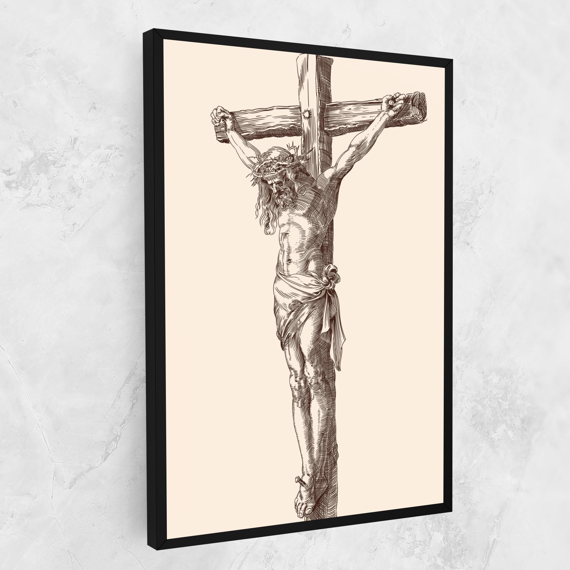 Brown Cross Jesus mockup 1
