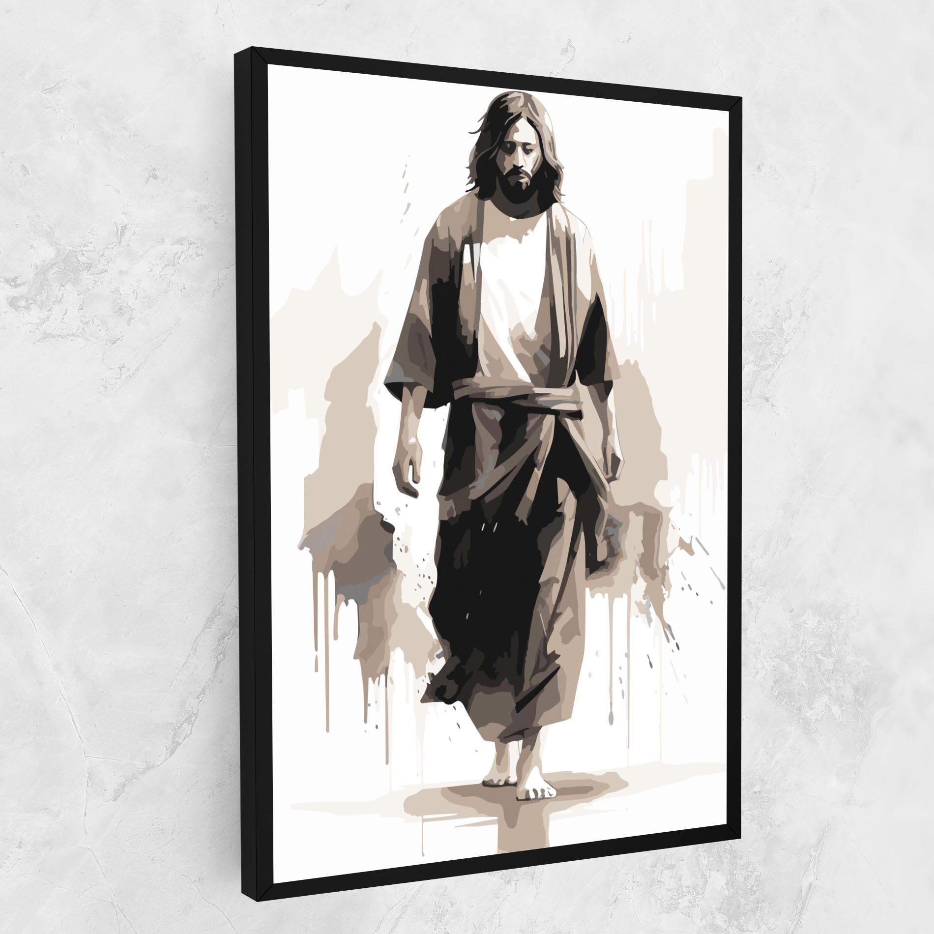 Tablou Canvas Cream Art Jesus mockup 1