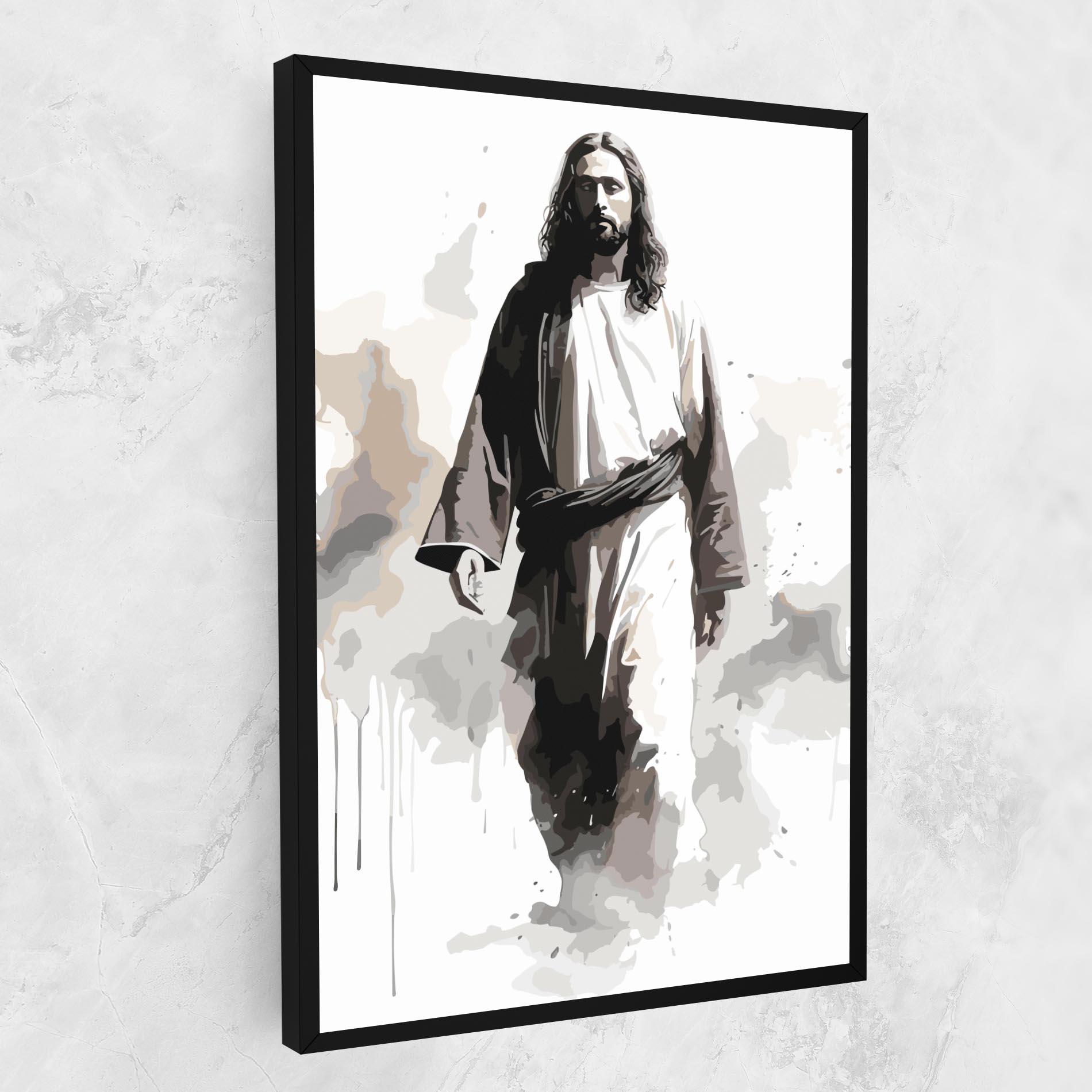 Tablou Canvas Watercolor Jesus mockup 1
