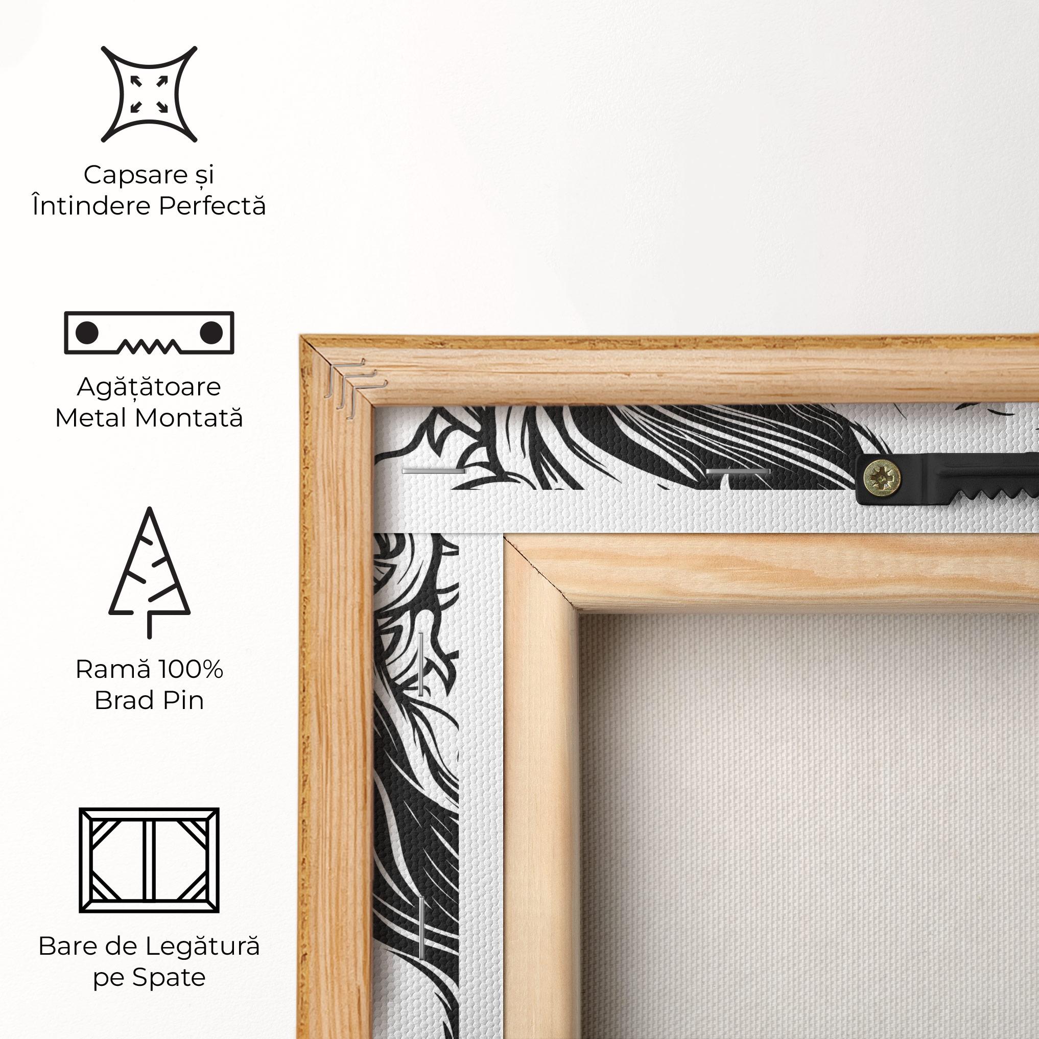 Tablou Canvas Black White Jesus mockup 5