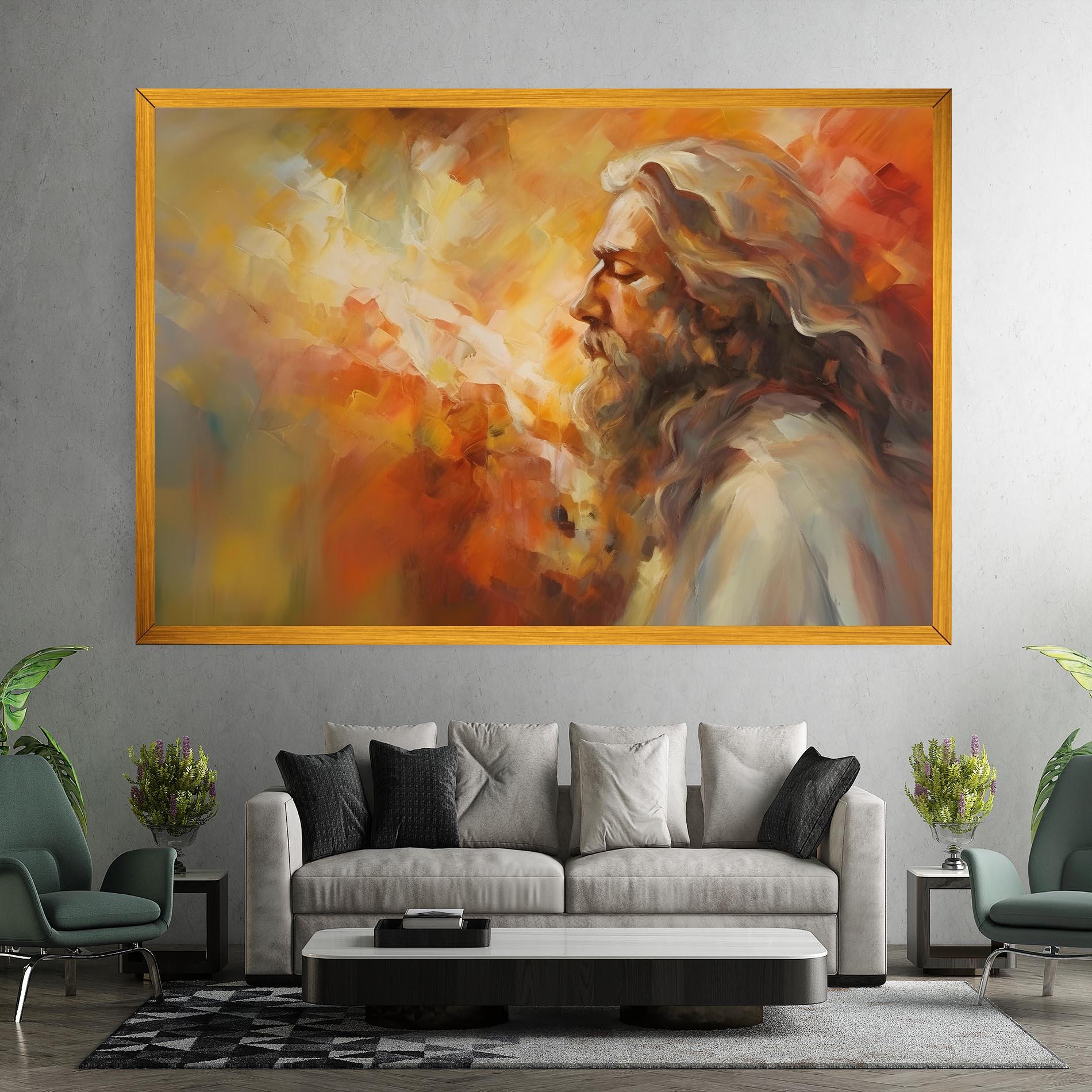 Tablou Canvas Christ Oil Painting mockup 7