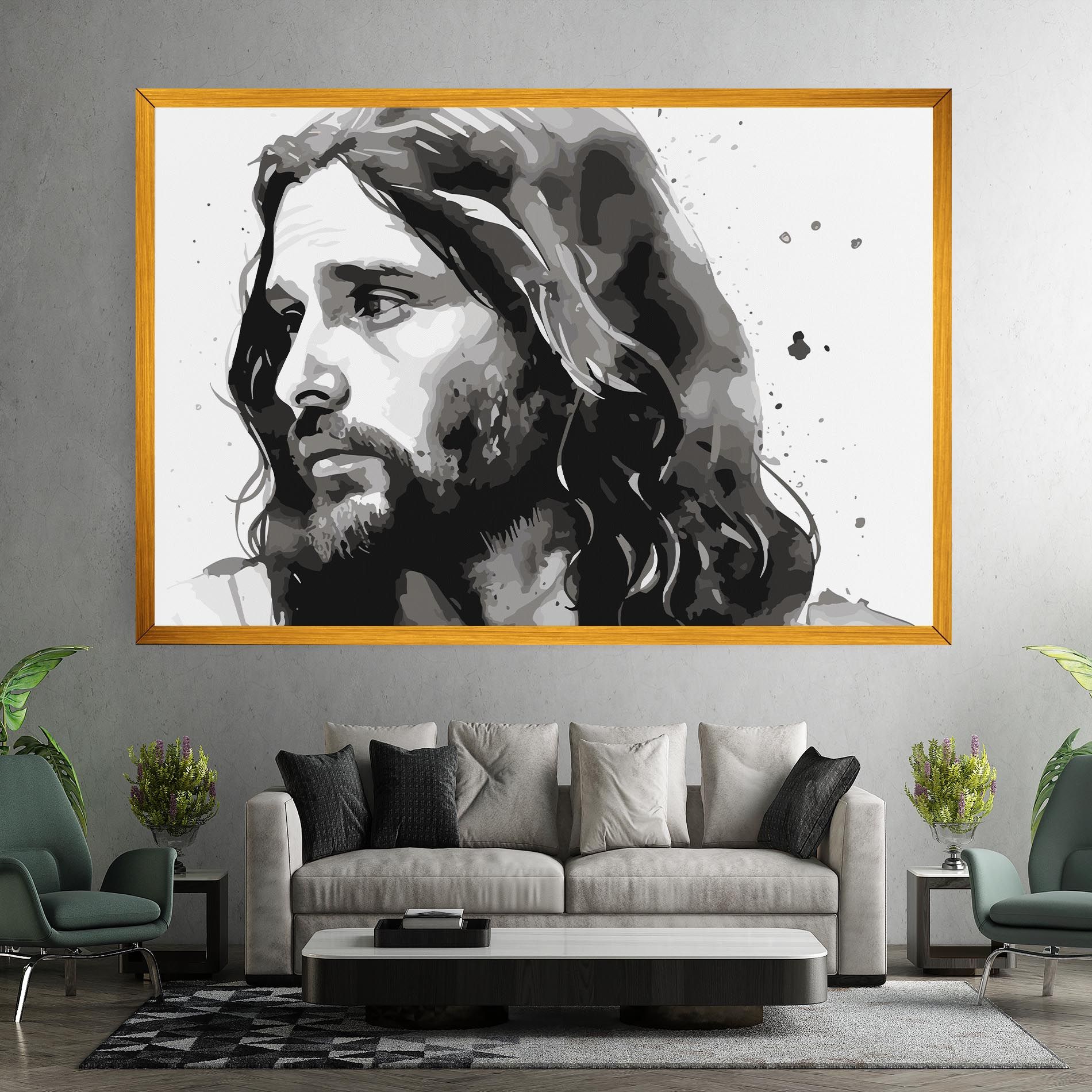 Jesus Watercolor mockup 7