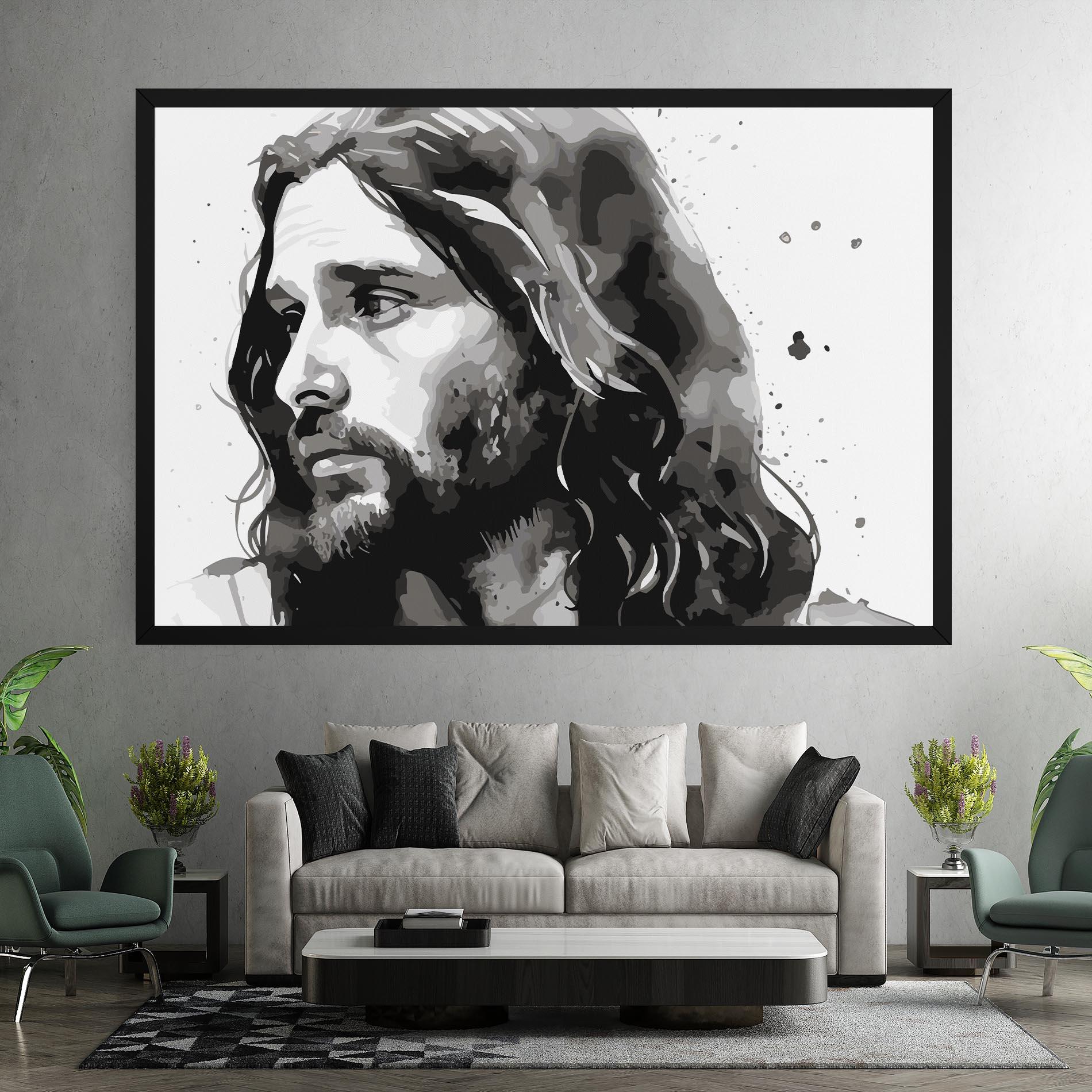 Tablou Canvas Jesus Watercolor mockup 7