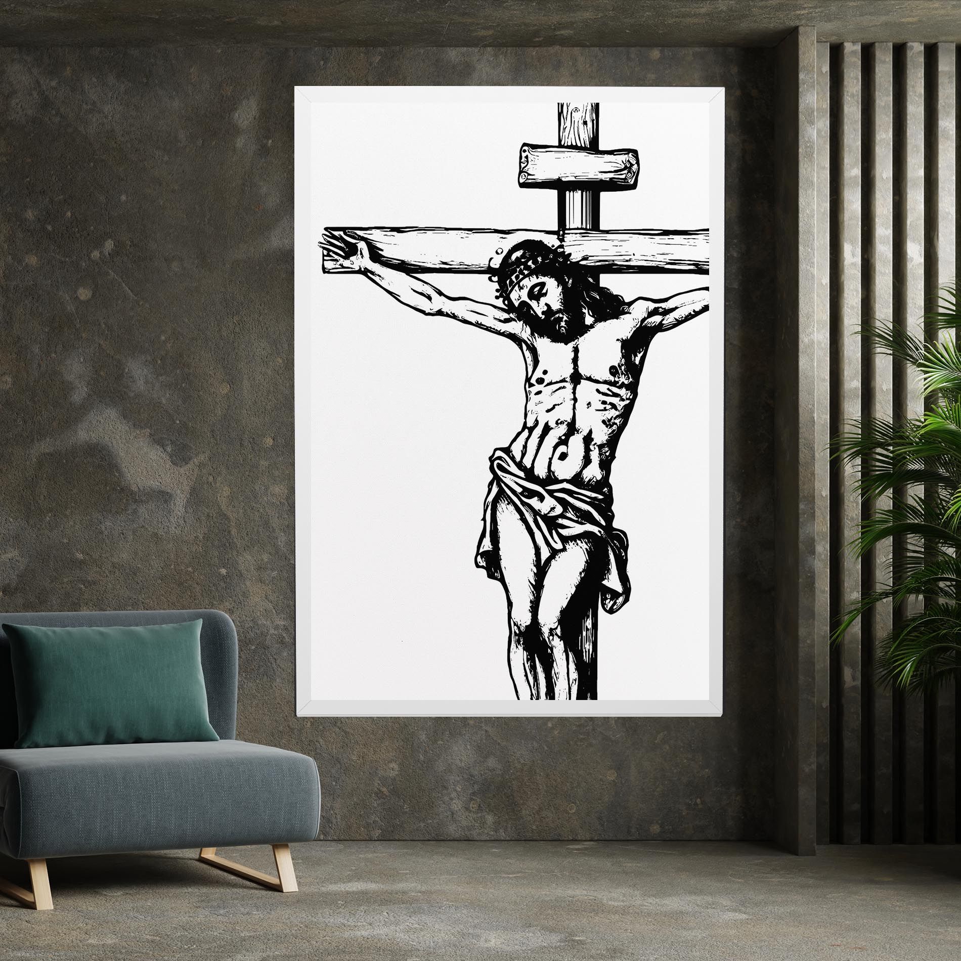 Jesus Black Line mockup 7