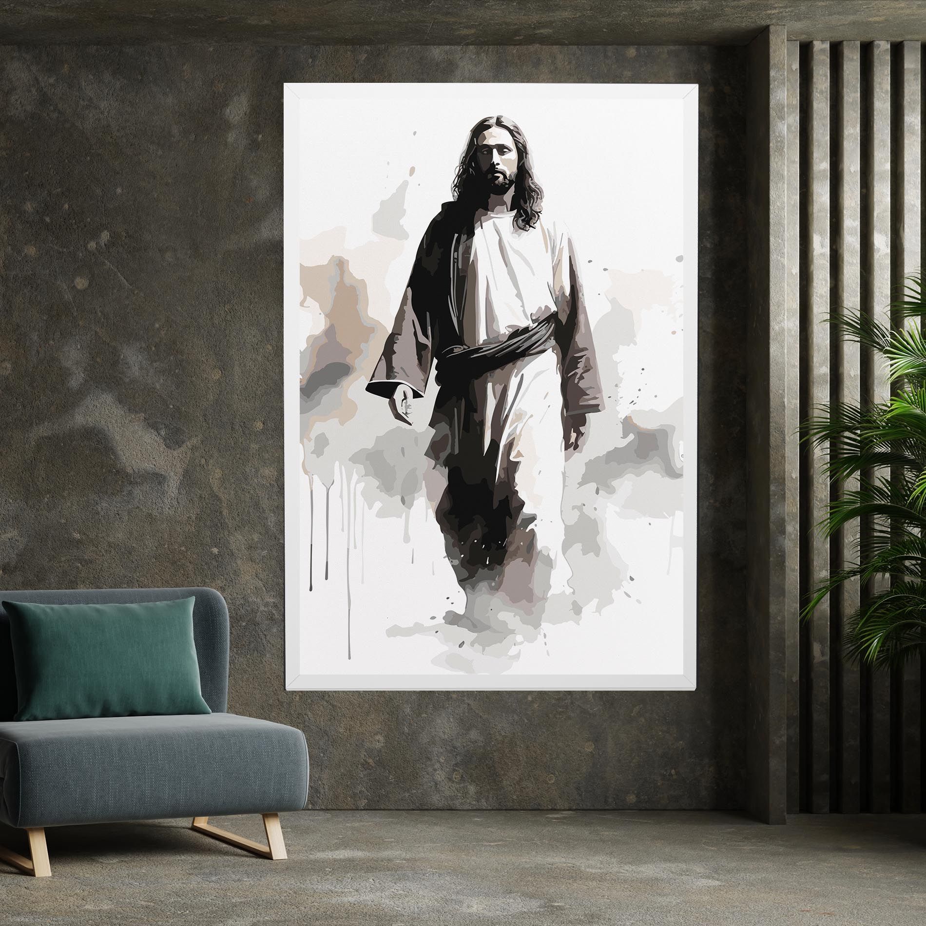 Watercolor Jesus mockup 7