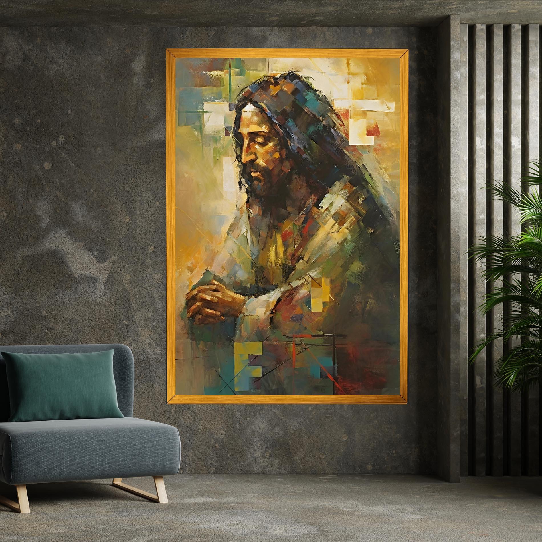 Tablou Canvas Christ Painting Art mockup 7
