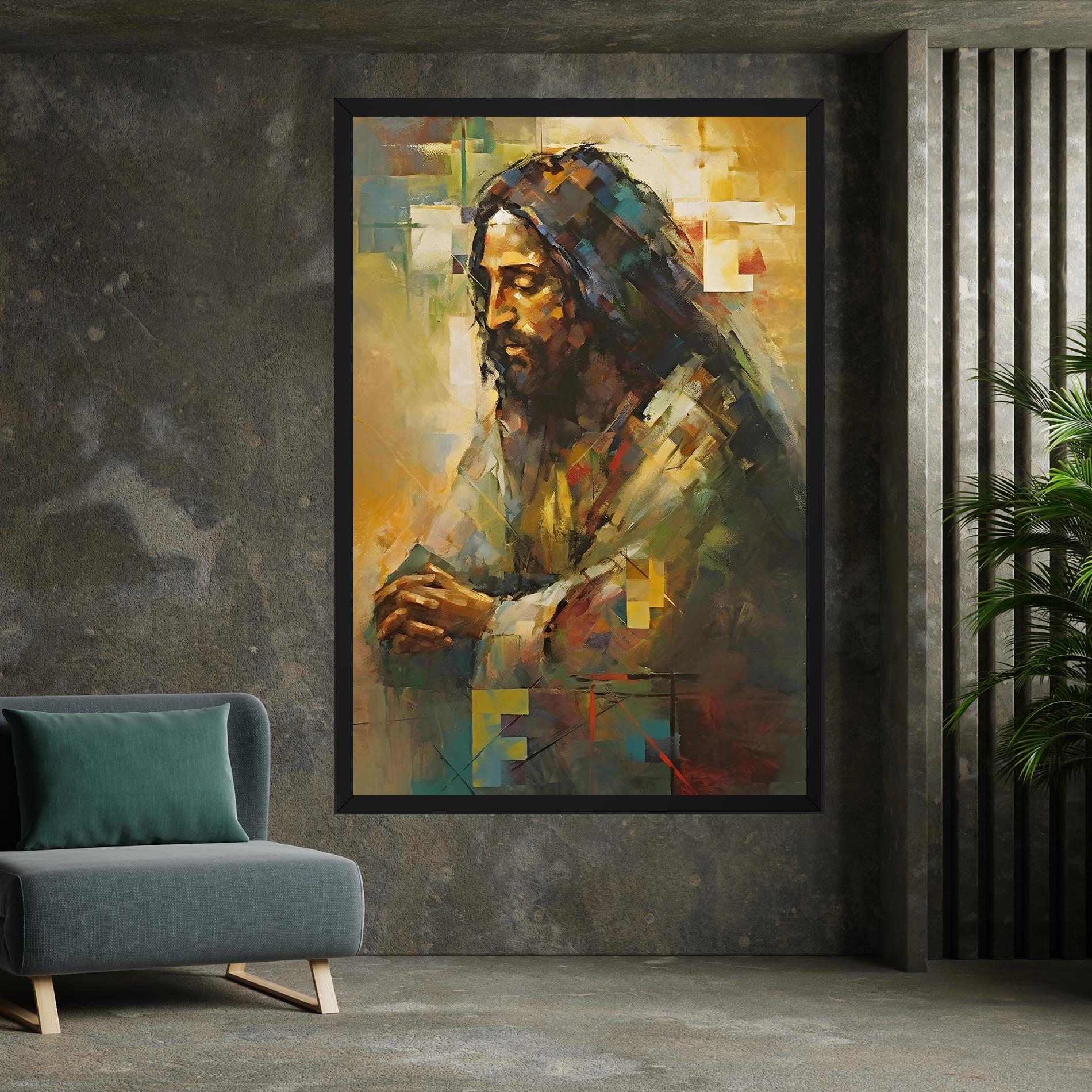 Tablou Canvas Christ Painting Art mockup 7
