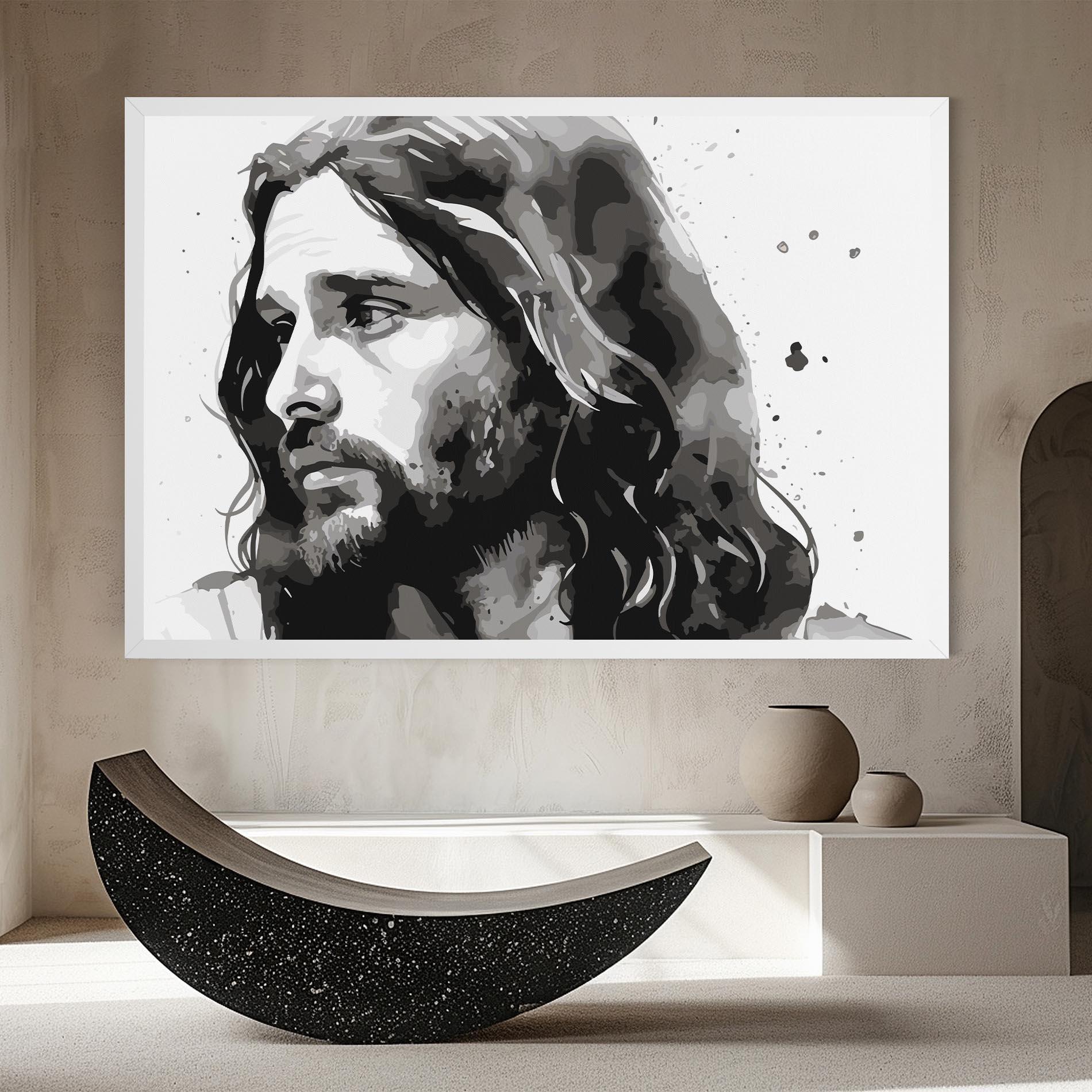 Tablou Canvas Jesus Watercolor mockup 8
