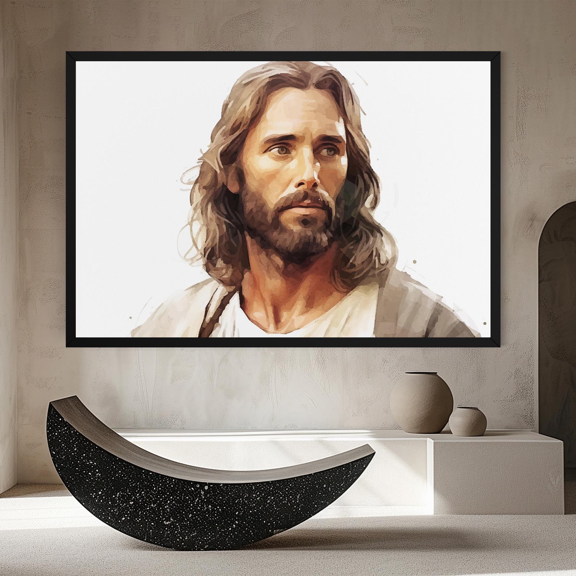 Jesus Long Hair mockup 8