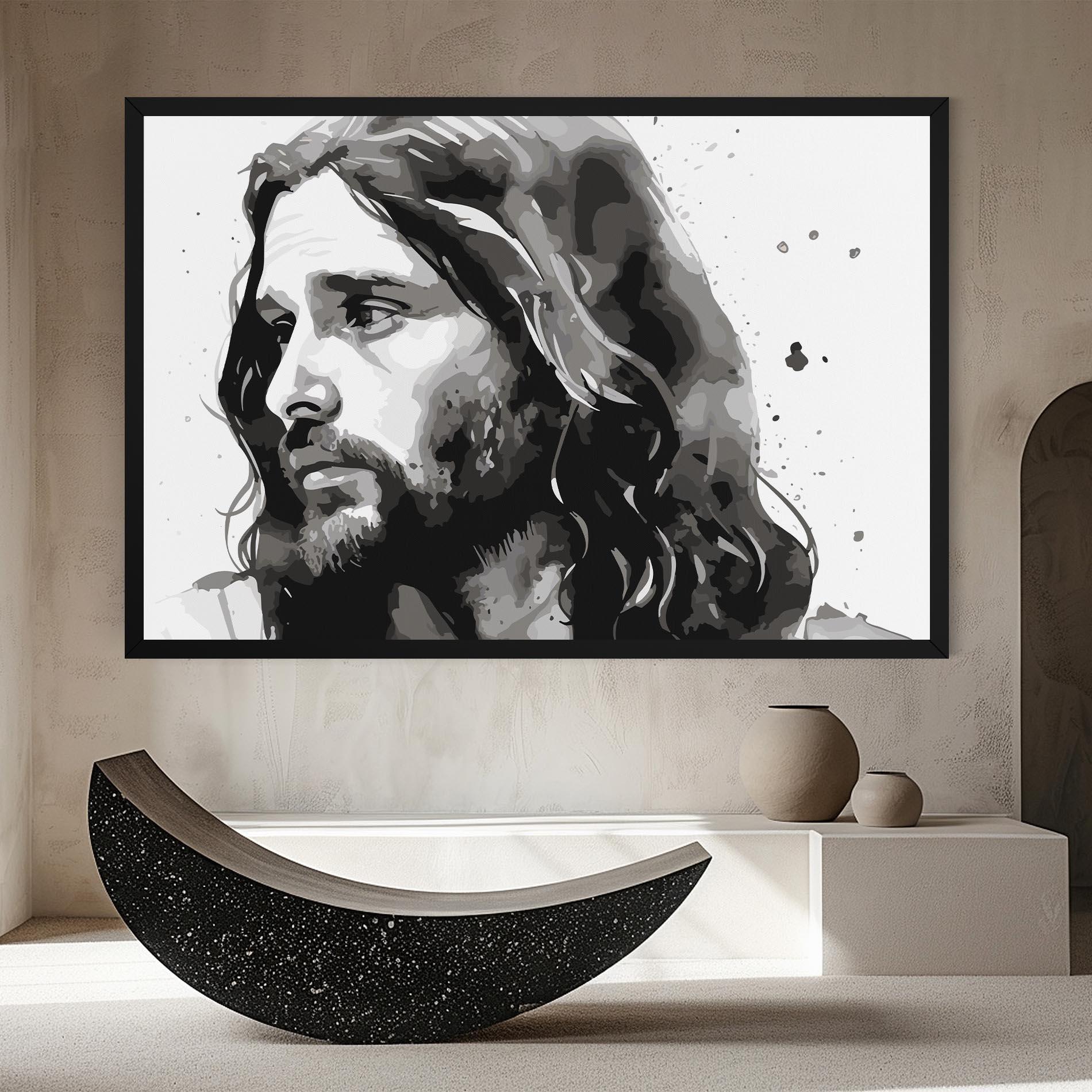 Tablou Canvas Jesus Watercolor mockup 8