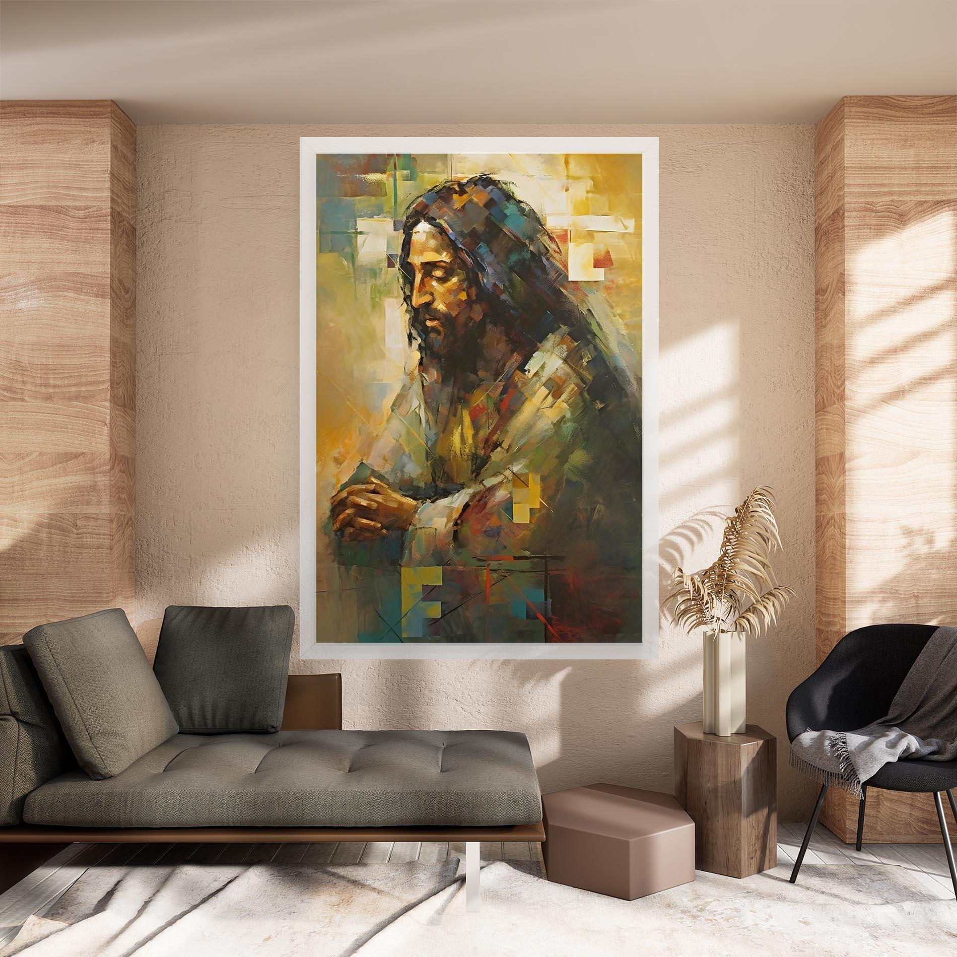 Tablou Canvas Christ Painting Art mockup 8