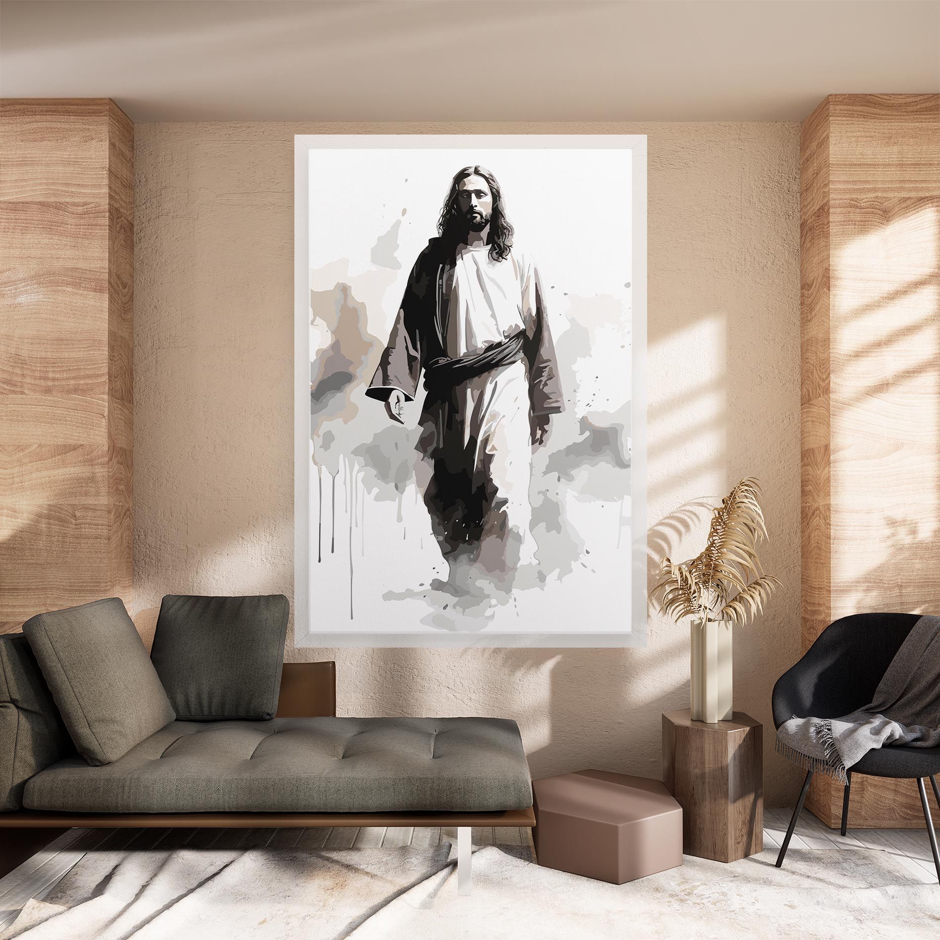 Watercolor Jesus mockup 8