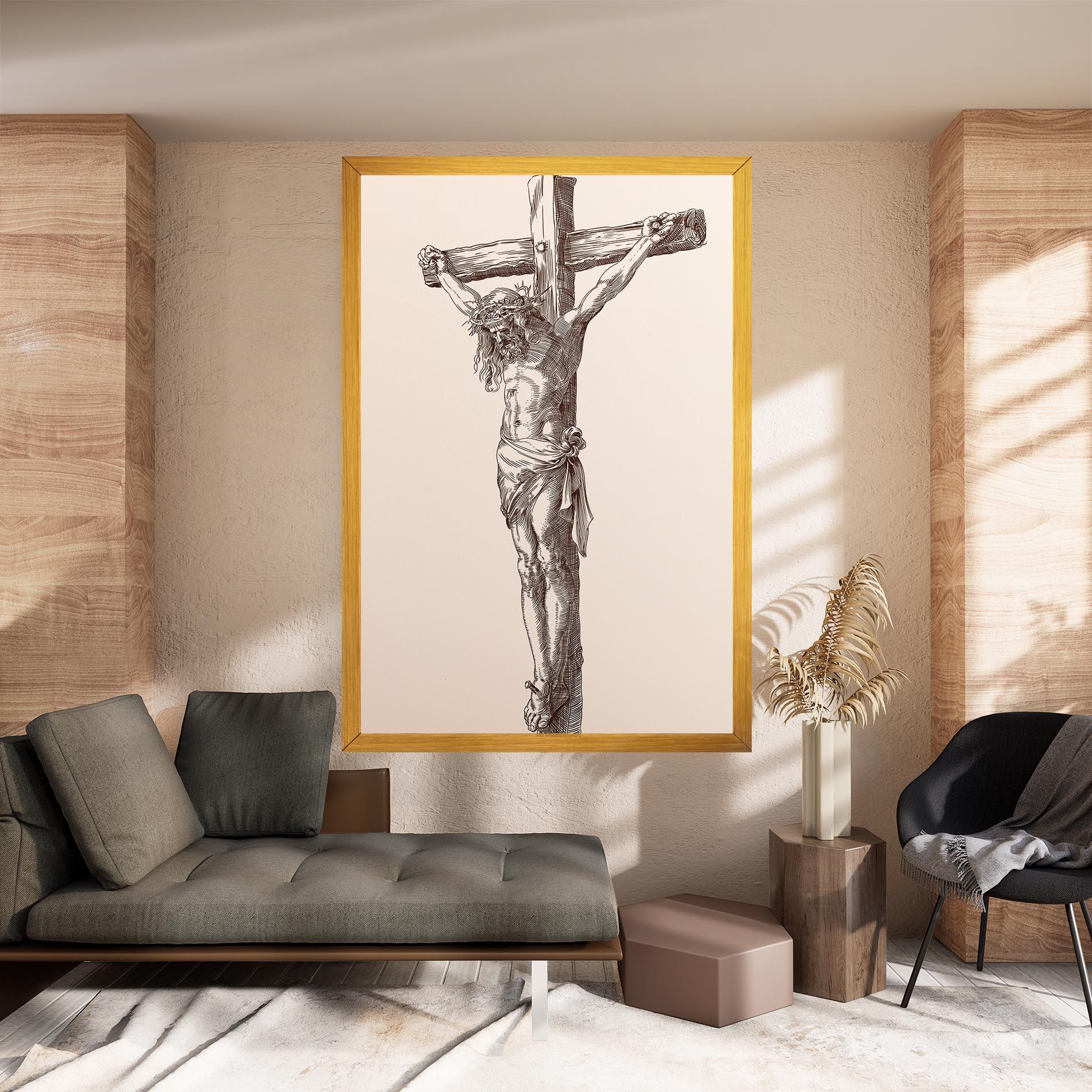 Brown Cross Jesus mockup 8