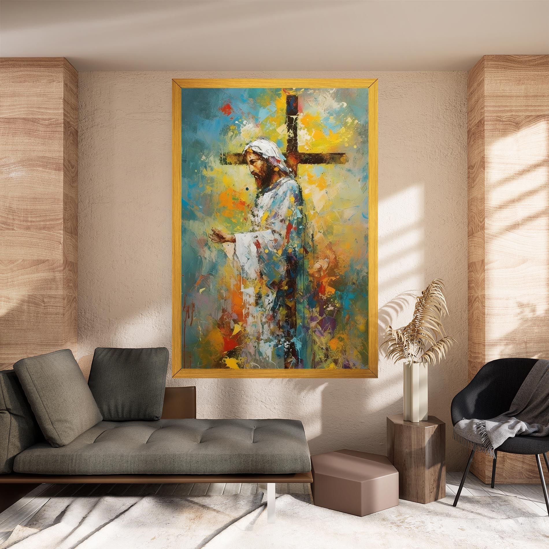 Christ Art Painting mockup 8