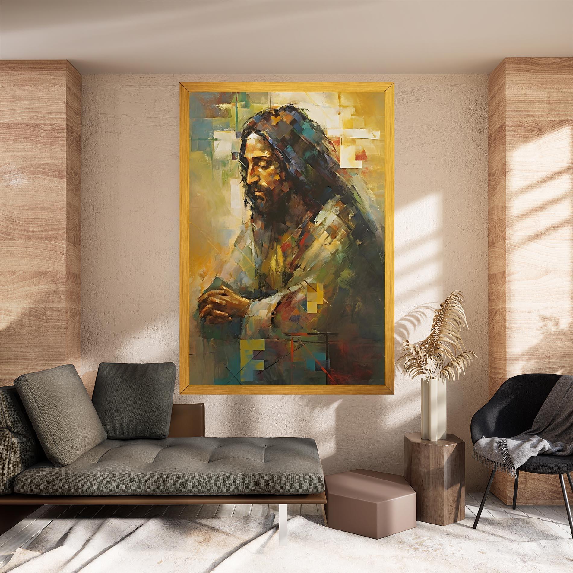 Tablou Canvas Christ Painting Art mockup 8