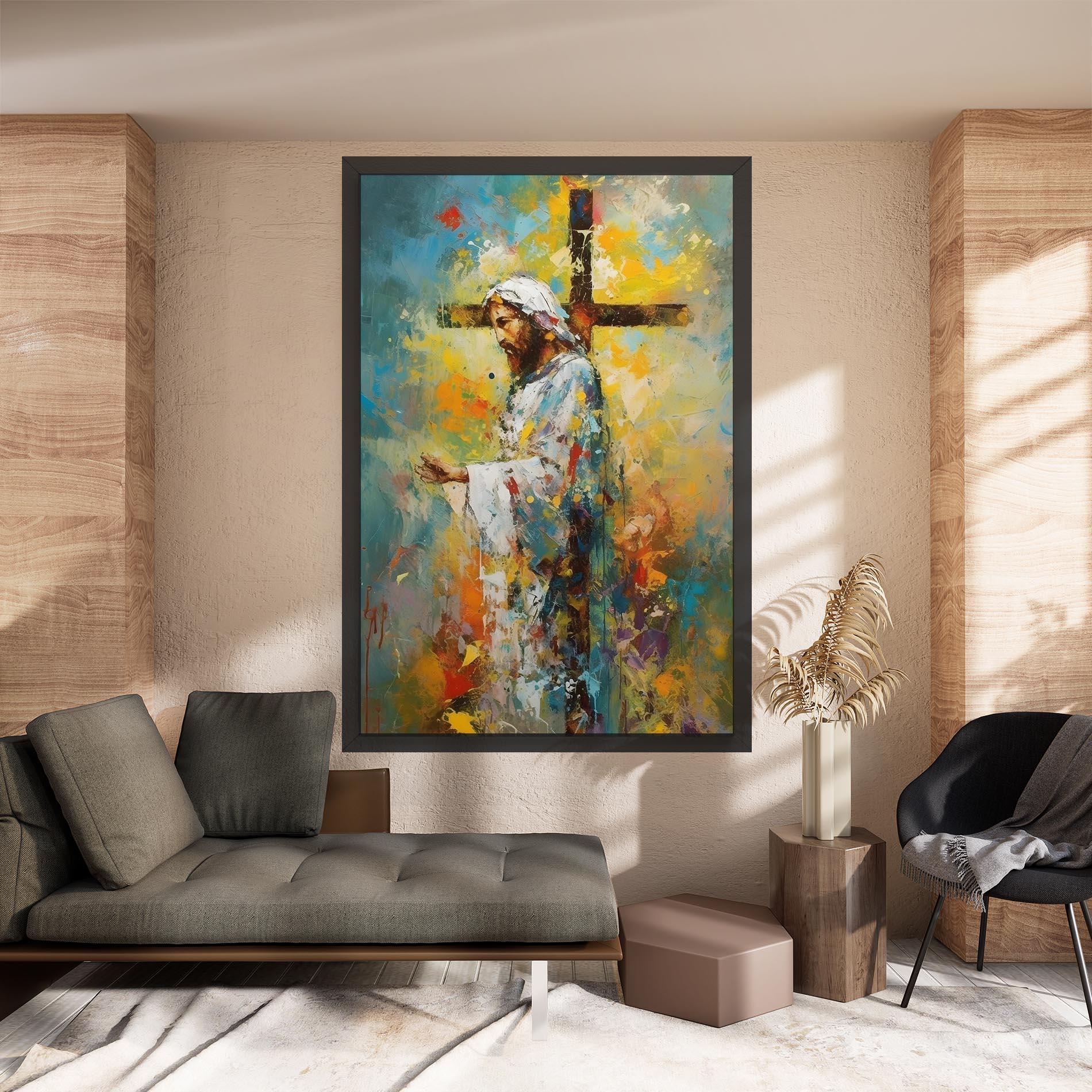 Tablou Canvas Christ Art Painting mockup 8