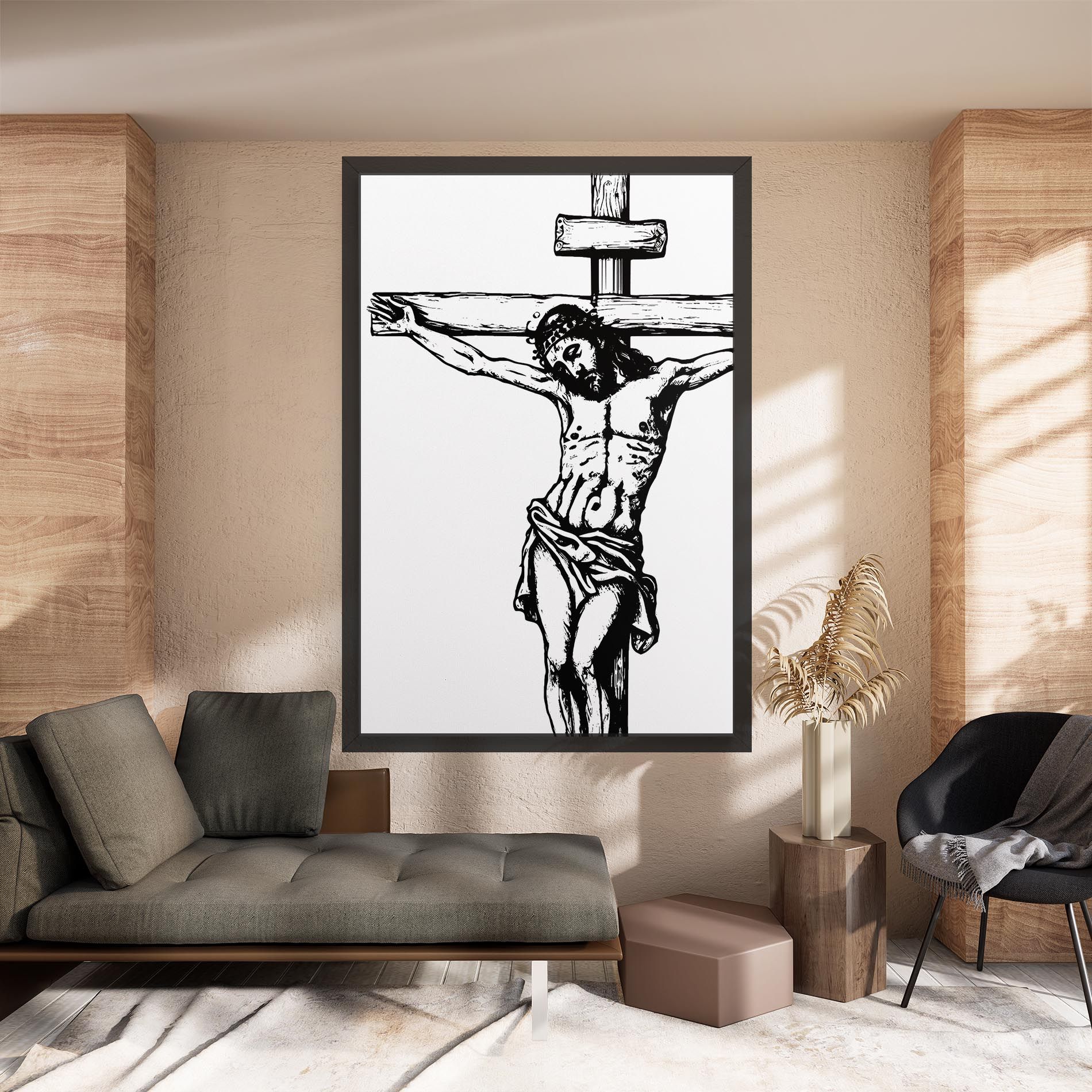 Jesus Black Line mockup 8