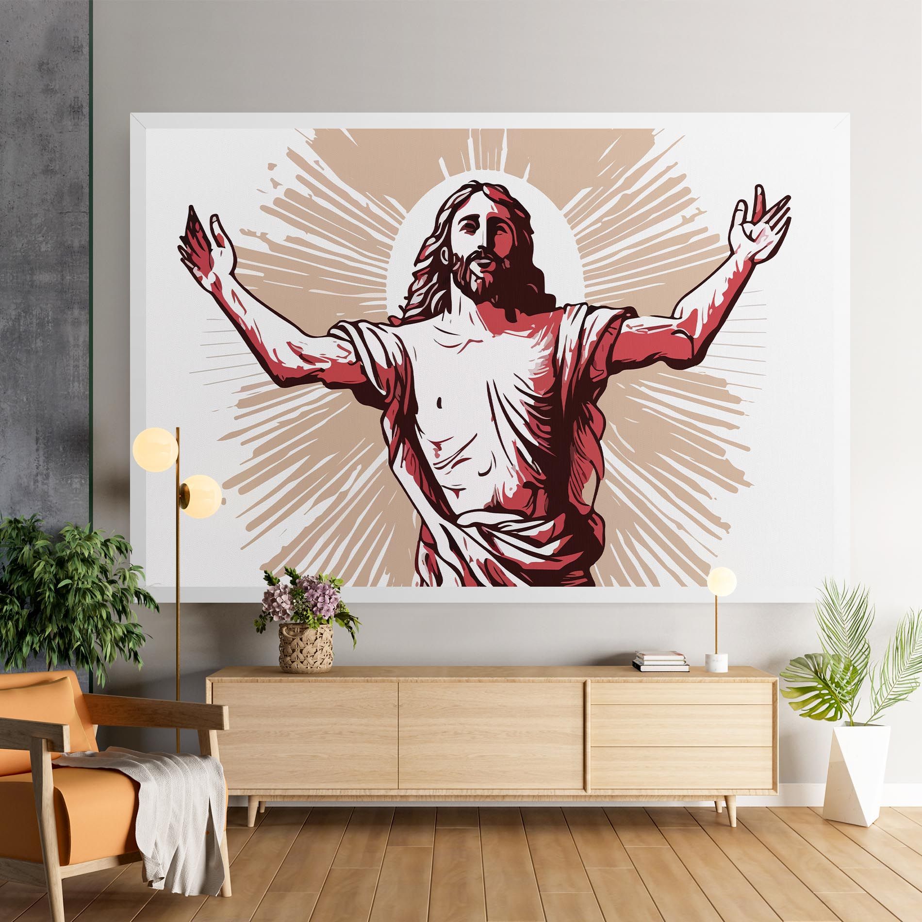 Artistic Jesus mockup 9