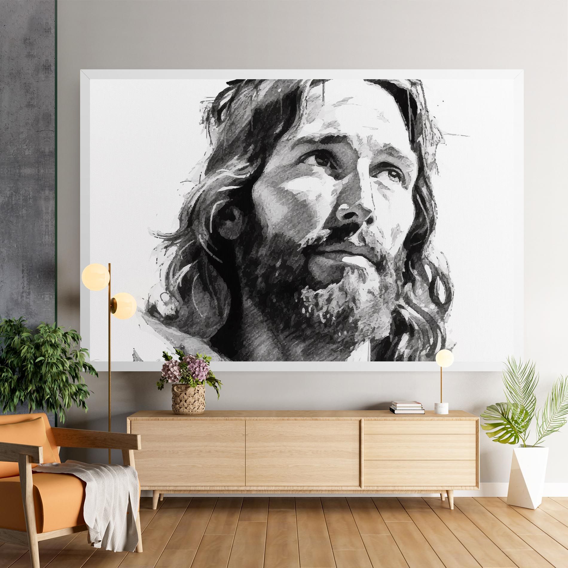 Jesus Drawing mockup 9