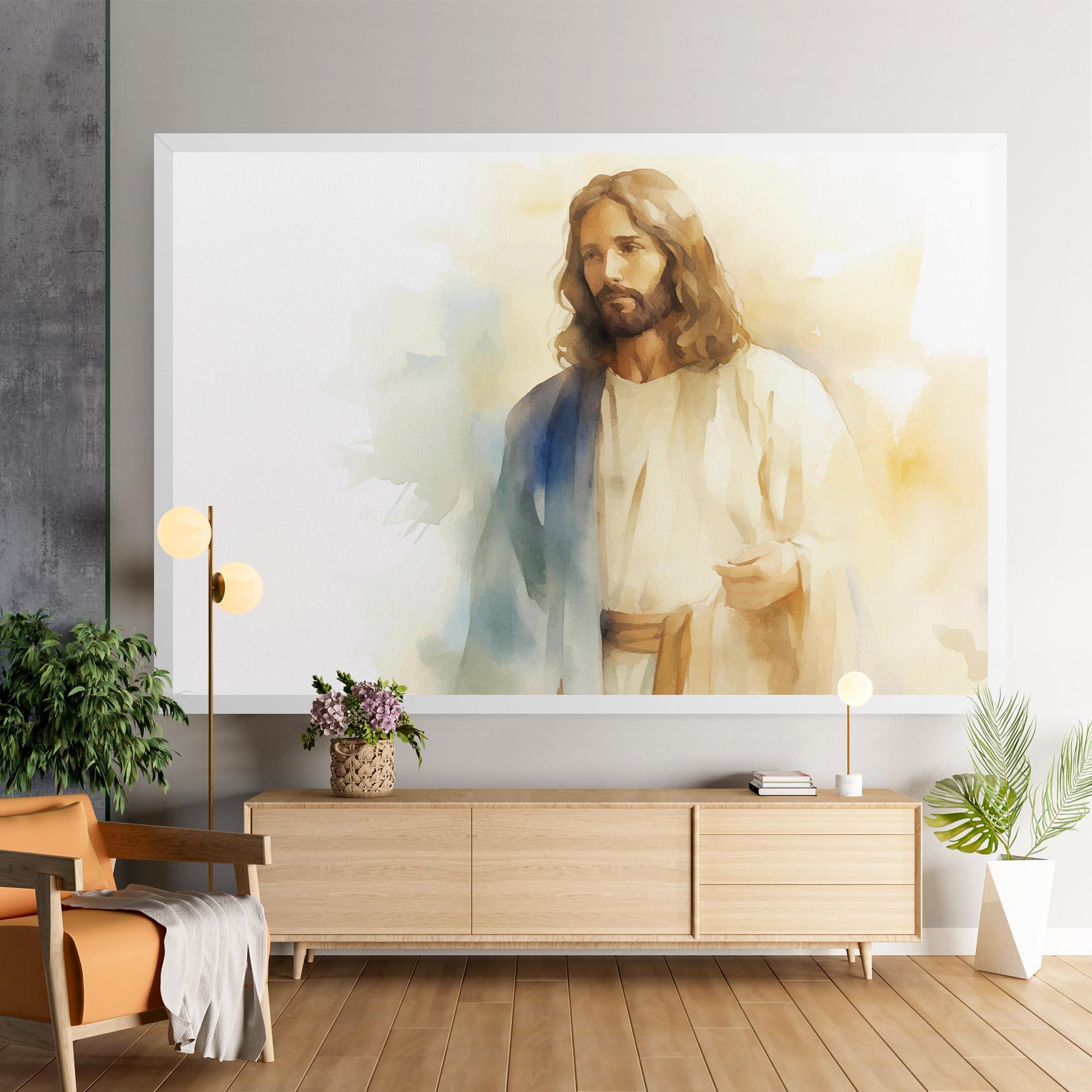 Tablou Canvas Jesus Light Art mockup 9