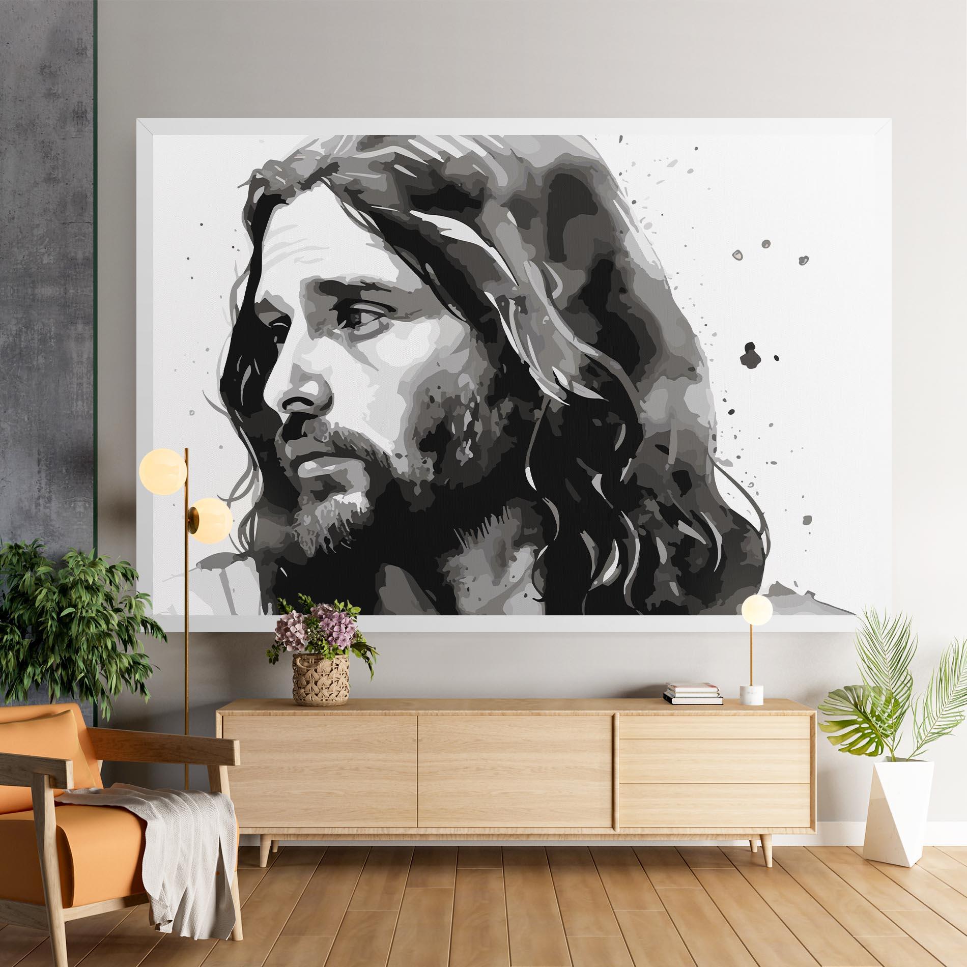 Tablou Canvas Jesus Watercolor mockup 9
