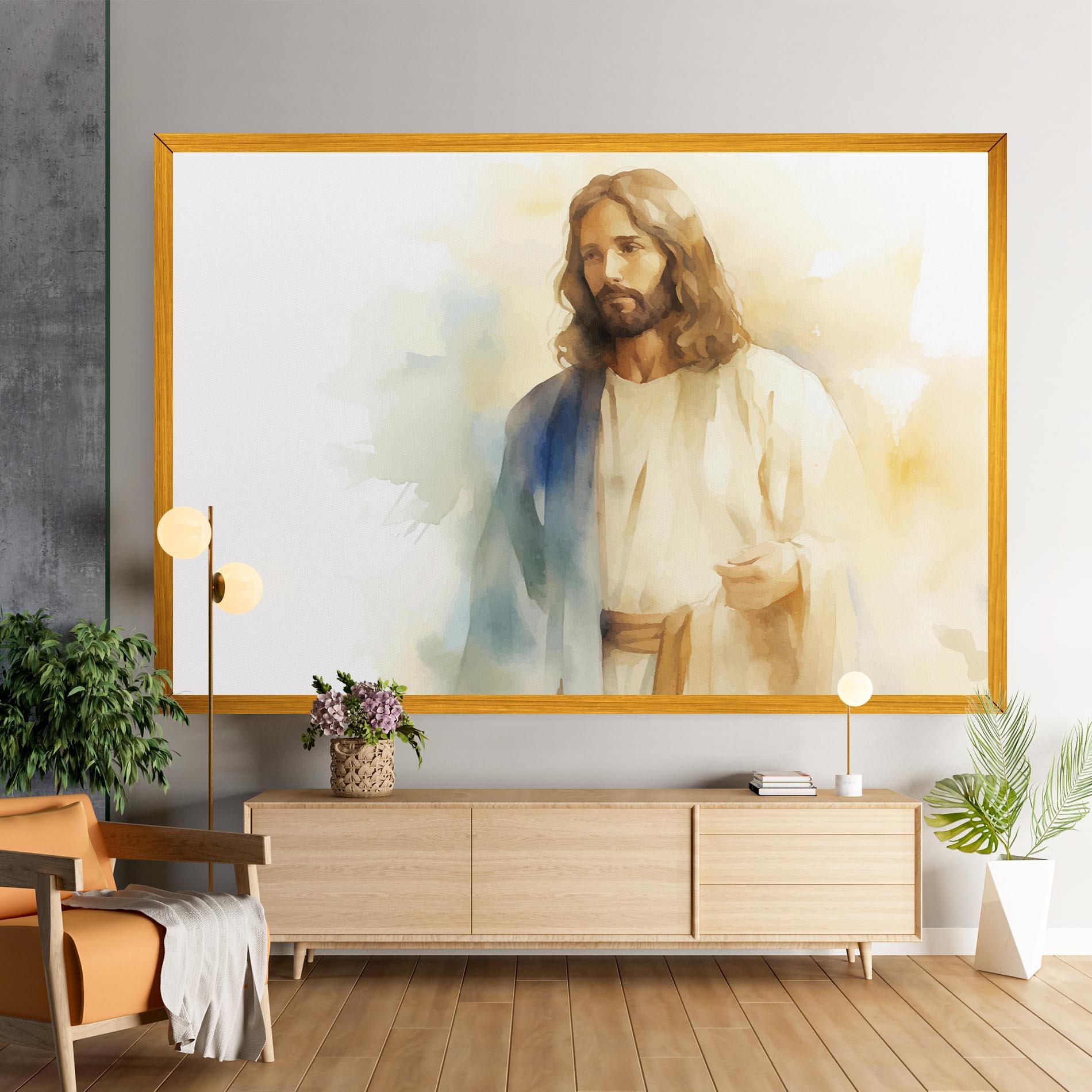 Tablou Canvas Jesus Light Art mockup 9