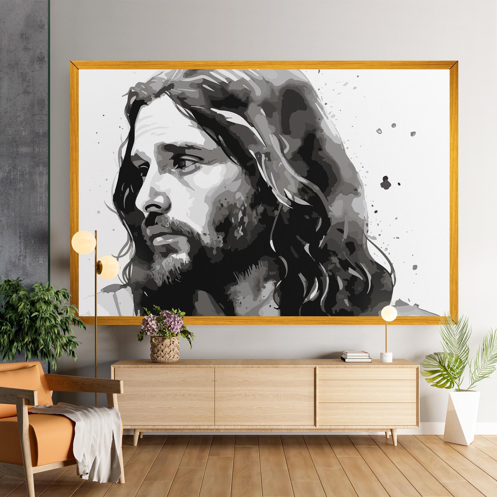 Tablou Canvas Jesus Watercolor mockup 9