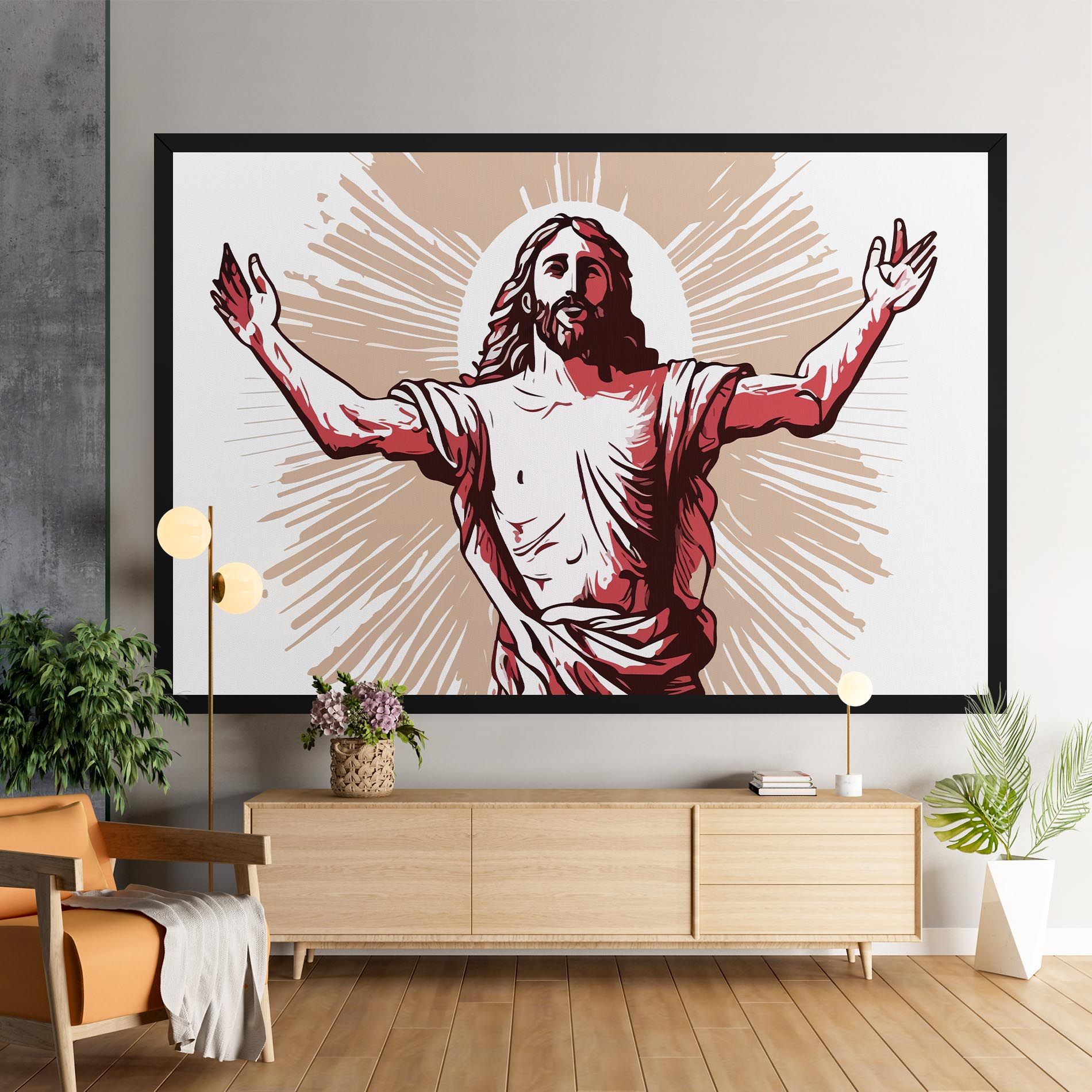Artistic Jesus mockup 9