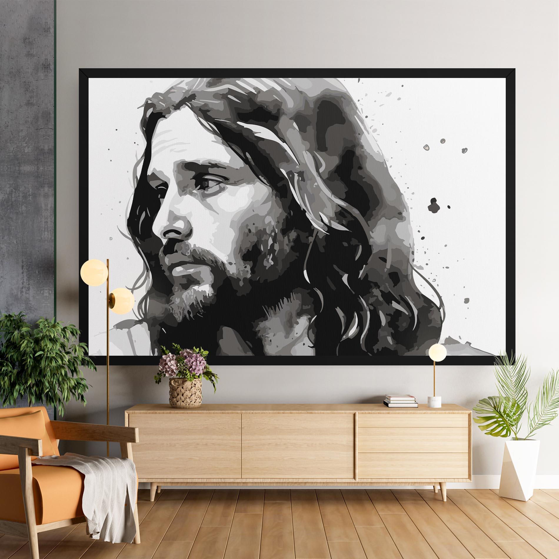 Tablou Canvas Jesus Watercolor mockup 9