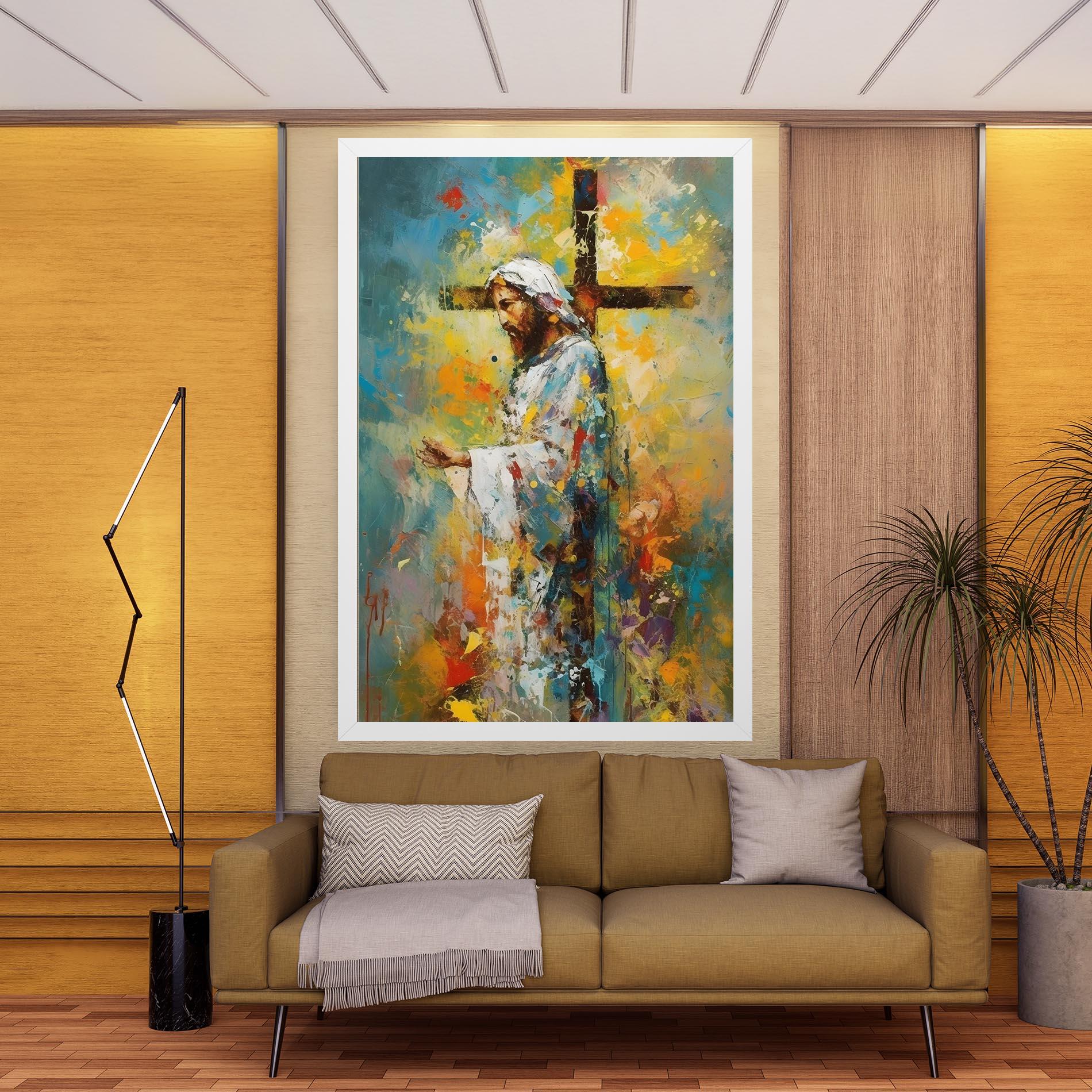 Tablou Canvas Christ Art Painting mockup 9