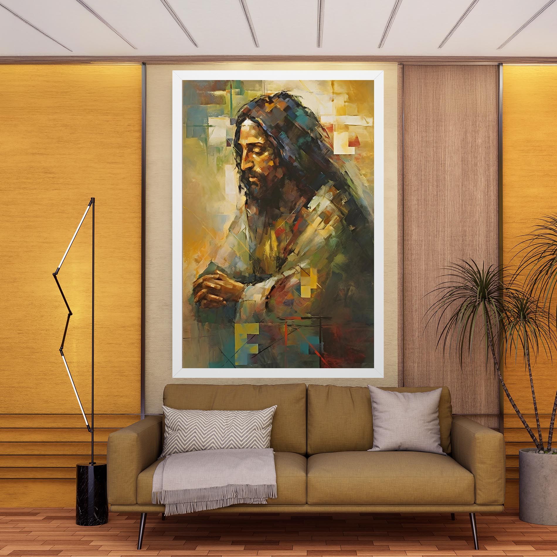 Christ Painting Art mockup 9