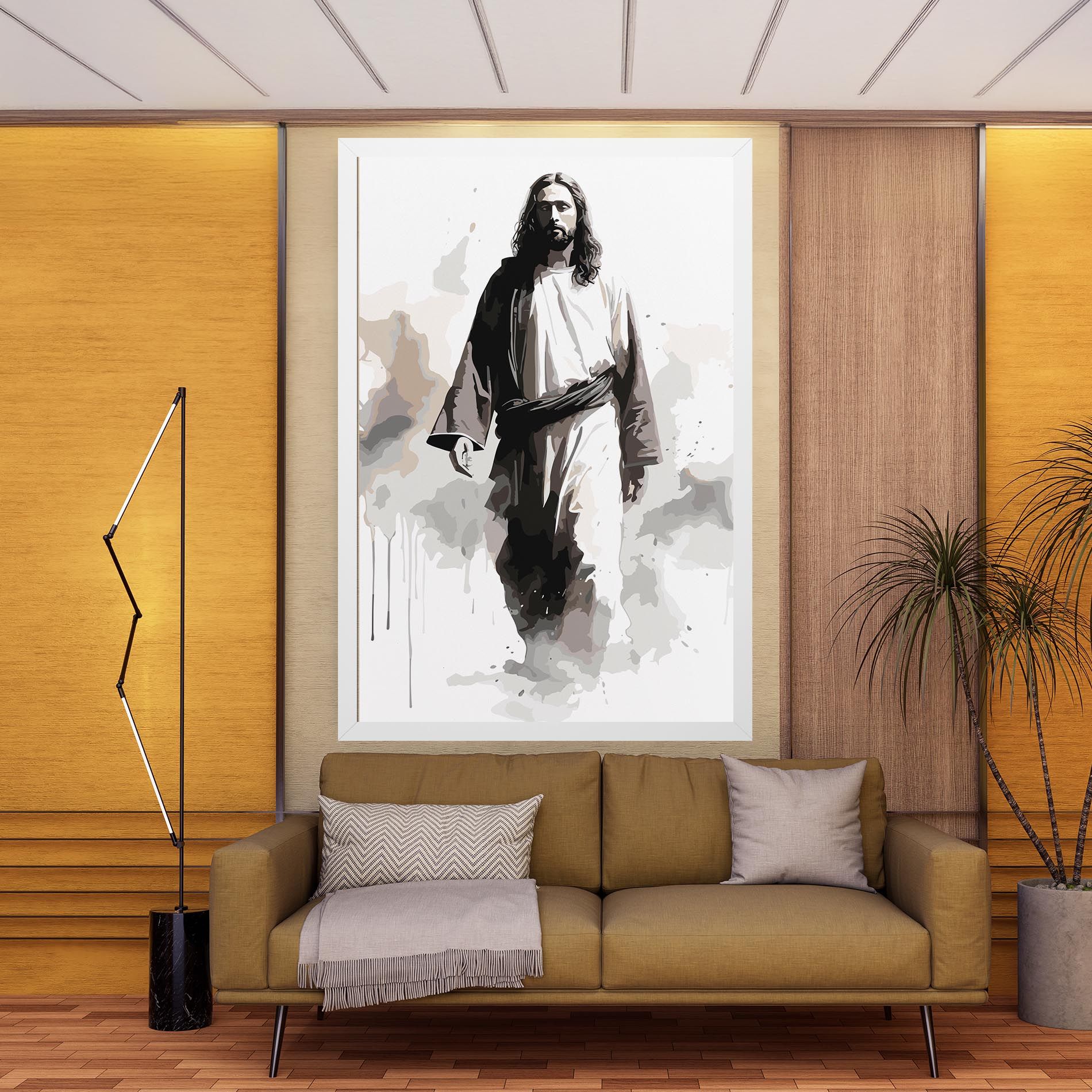 Watercolor Jesus mockup 9