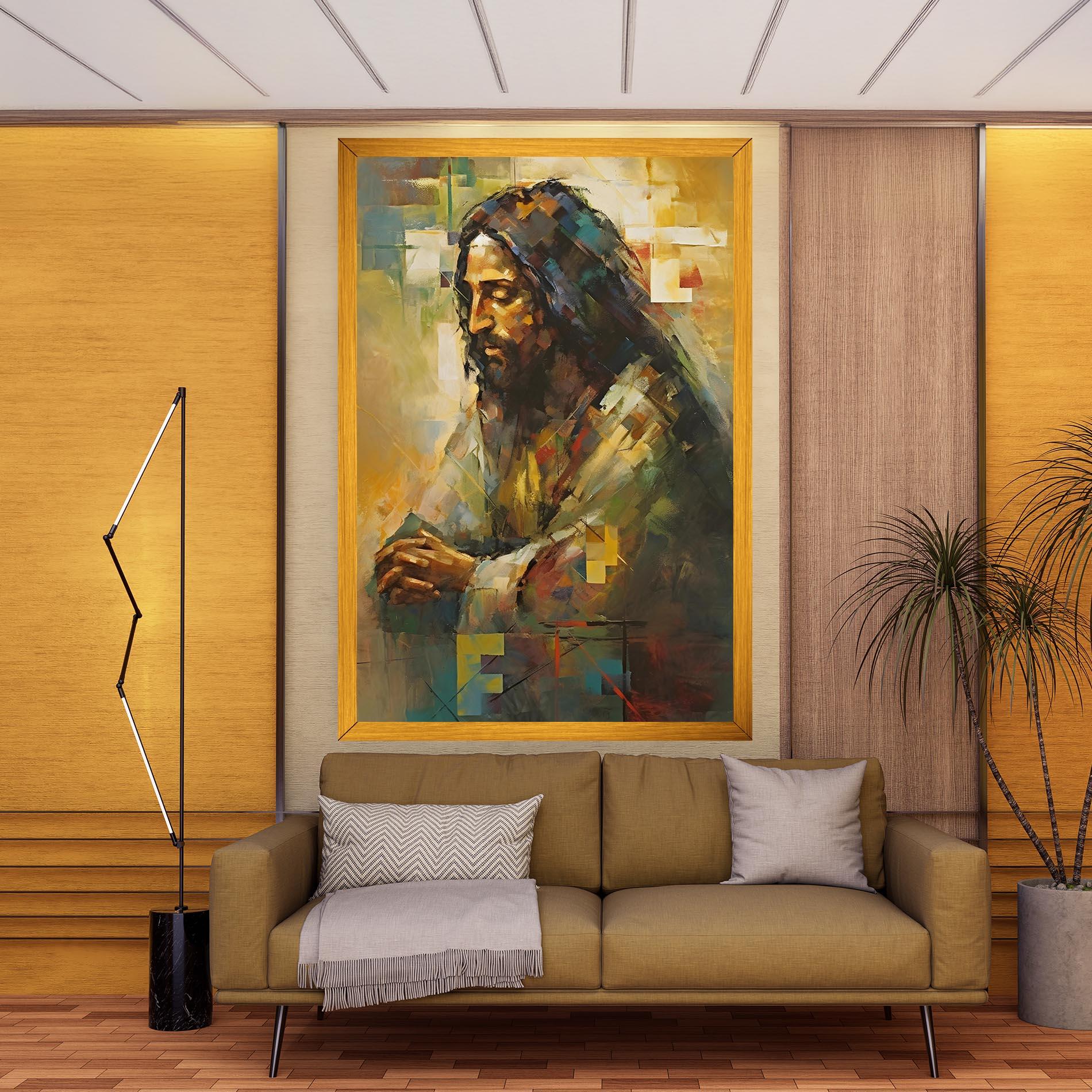 Tablou Canvas Christ Painting Art mockup 9