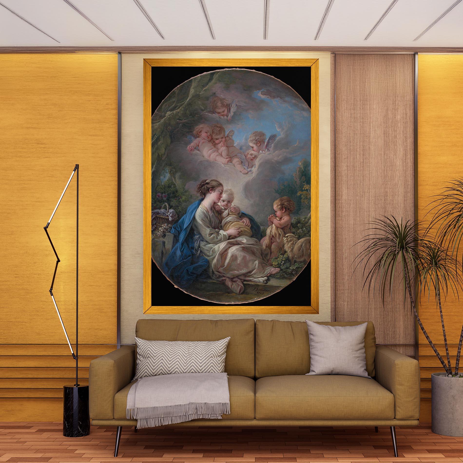 Tablou Canvas Religious Circle mockup 9