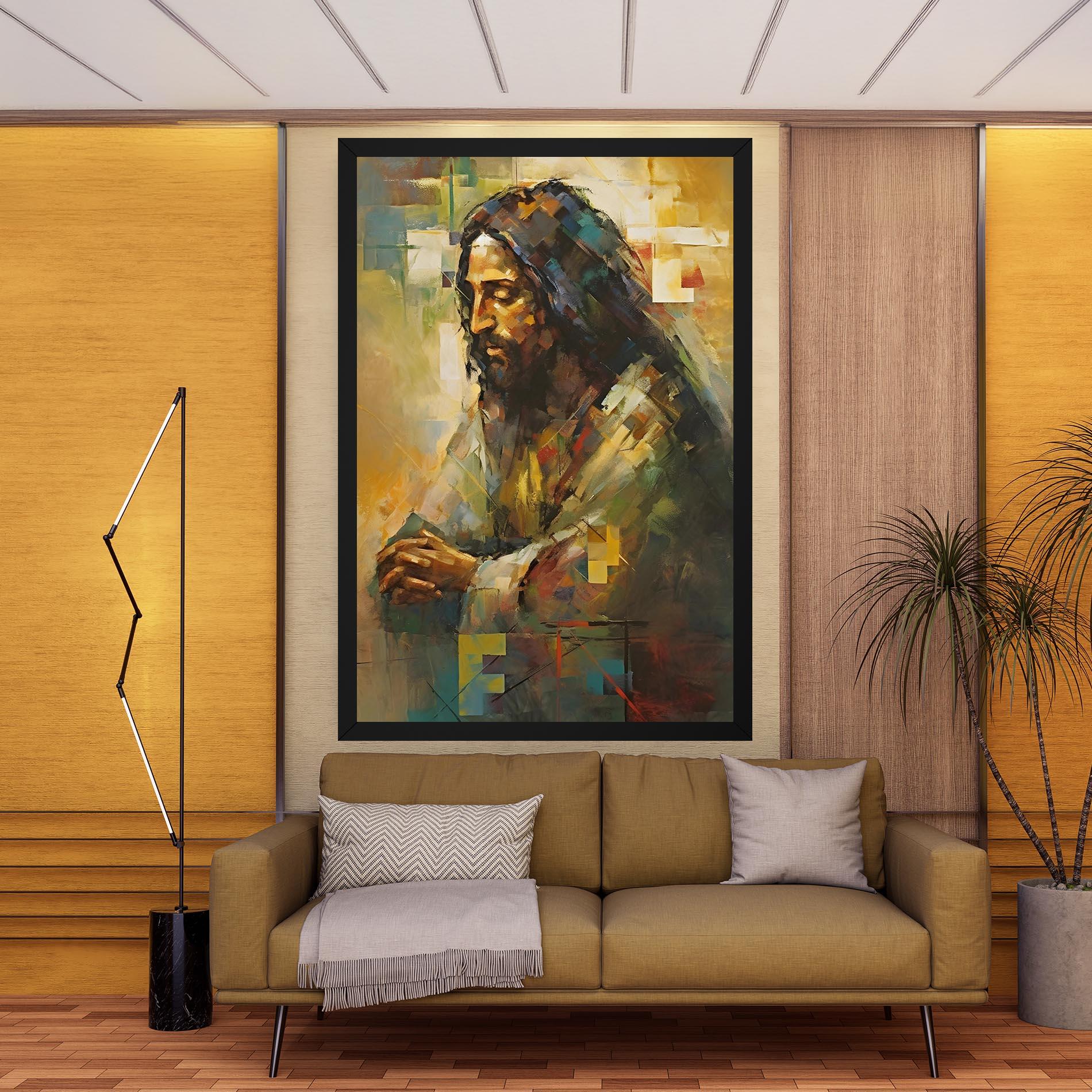 Tablou Canvas Christ Painting Art mockup 9